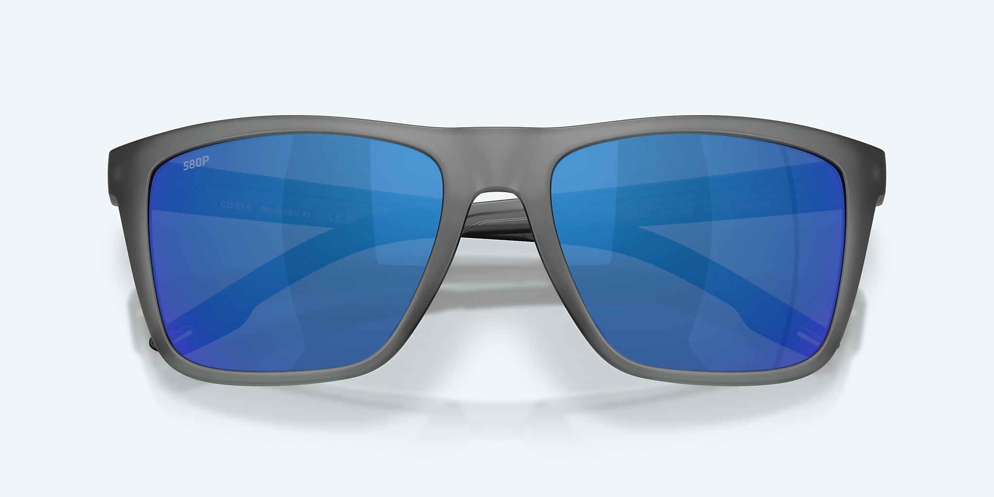 Sunglasses Costa Mainsail XL XXL (59-18) with Blue Mirror lens and Matt Grey Smoke frame Image 5 of 8 Sunglasses Costa Mainsail XL XXL (59-18) with Blue Mirror lens and Matt Grey Smoke frame Image 5 of 8