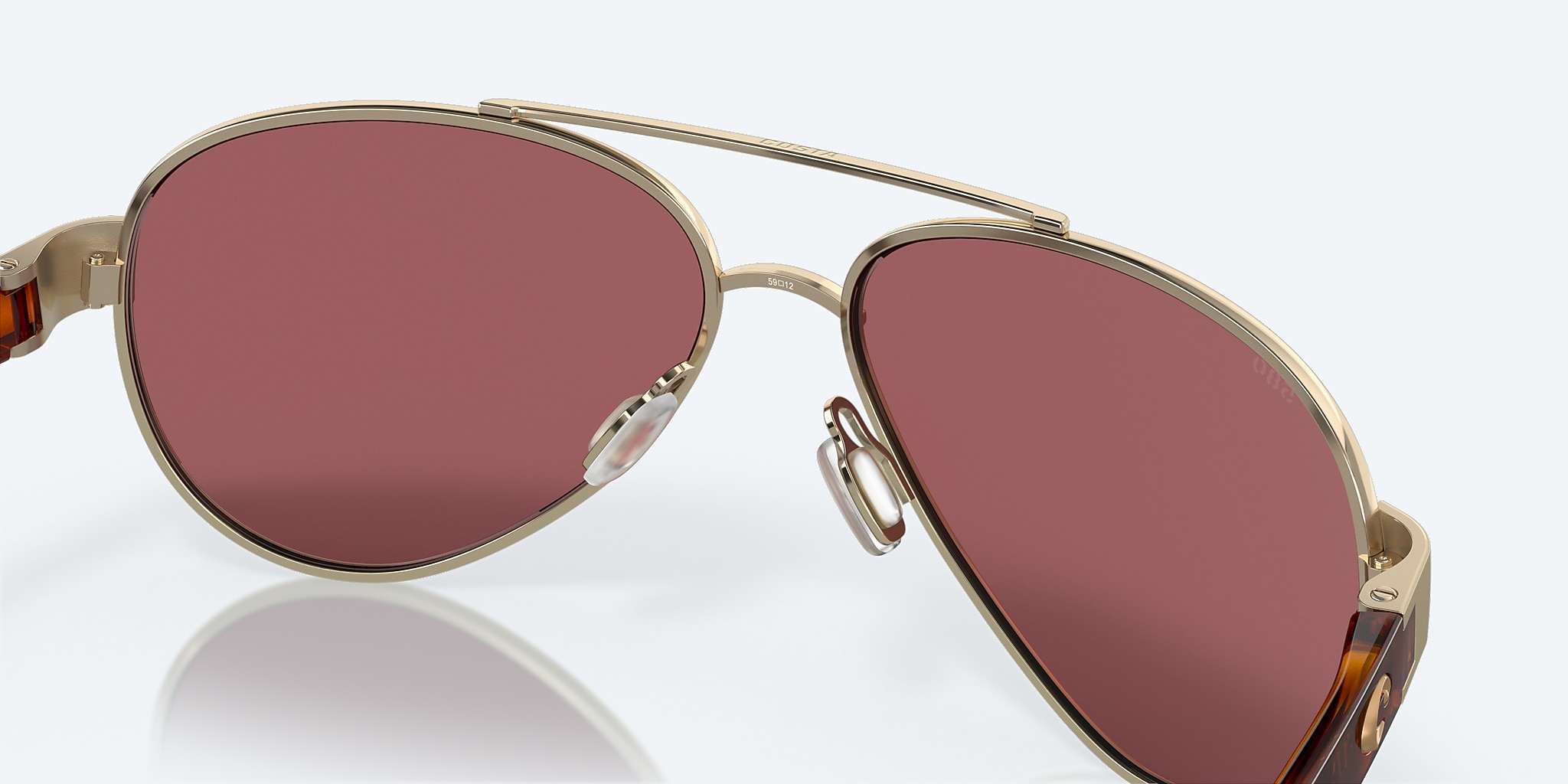 Lunettes de soleil Costa Loreto M (56-14) avec Or effet miroir verre et Or Brush monture Image 7 de 8 Lunettes de soleil Costa Loreto M (56-14) avec Or effet miroir verre et Or Brush monture Image 7 de 8