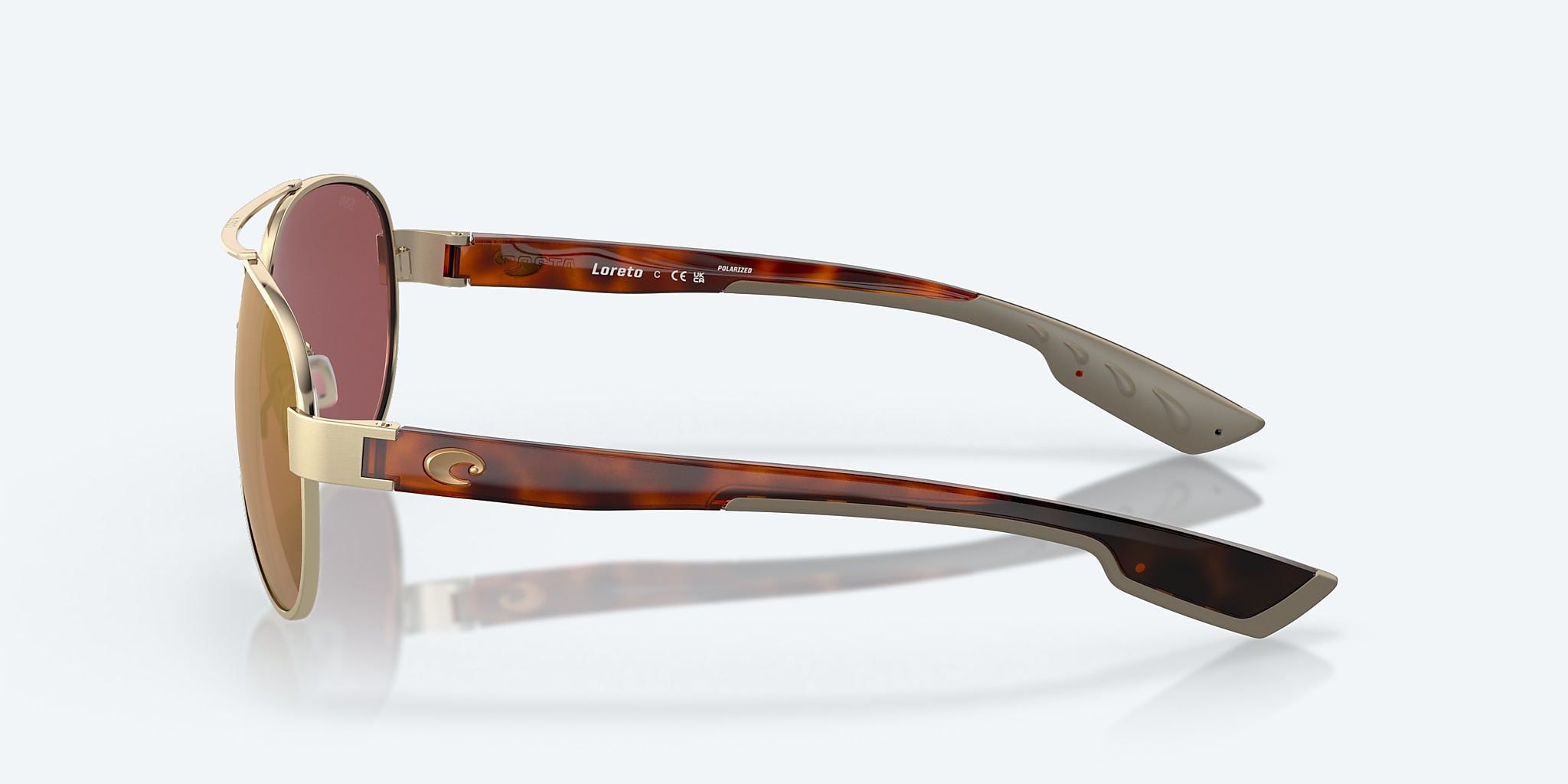 Lunettes de soleil Costa Loreto M (56-14) avec Or effet miroir verre et Or Brush monture Image 3 de 8 Lunettes de soleil Costa Loreto M (56-14) avec Or effet miroir verre et Or Brush monture Image 3 de 8