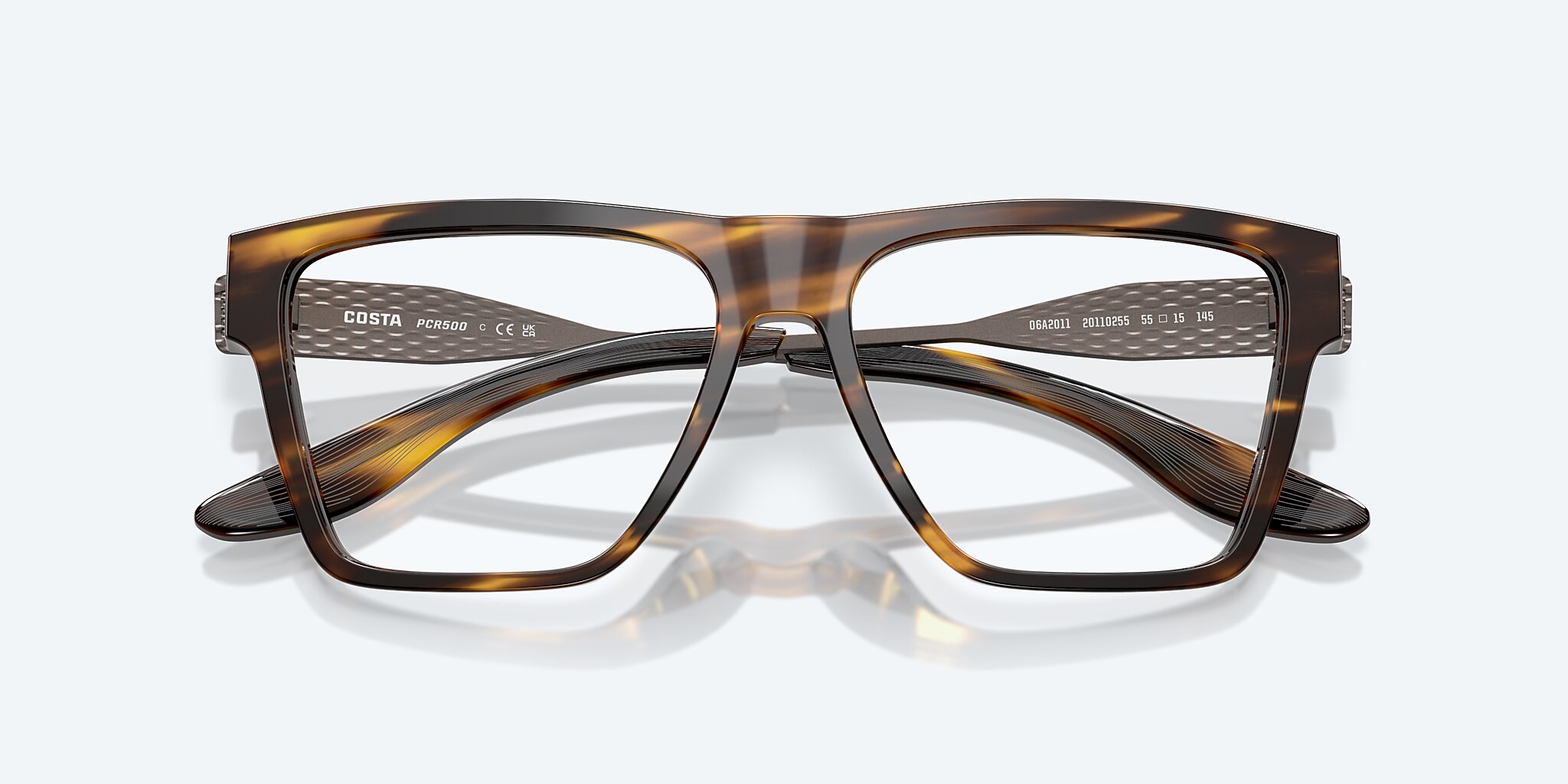 Eyeglasses Costa Pacific Rise 500 M (55-15) with Demo Lens lens and Tortoise frame Image 5 of 7