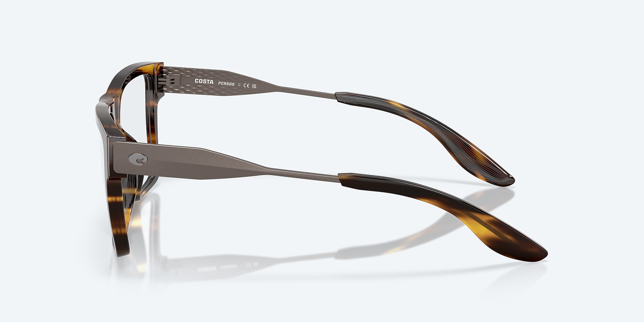 Eyeglasses Costa Pacific Rise 500 M (55-15) with Demo Lens lens and Tortoise frame Image 3 of 7