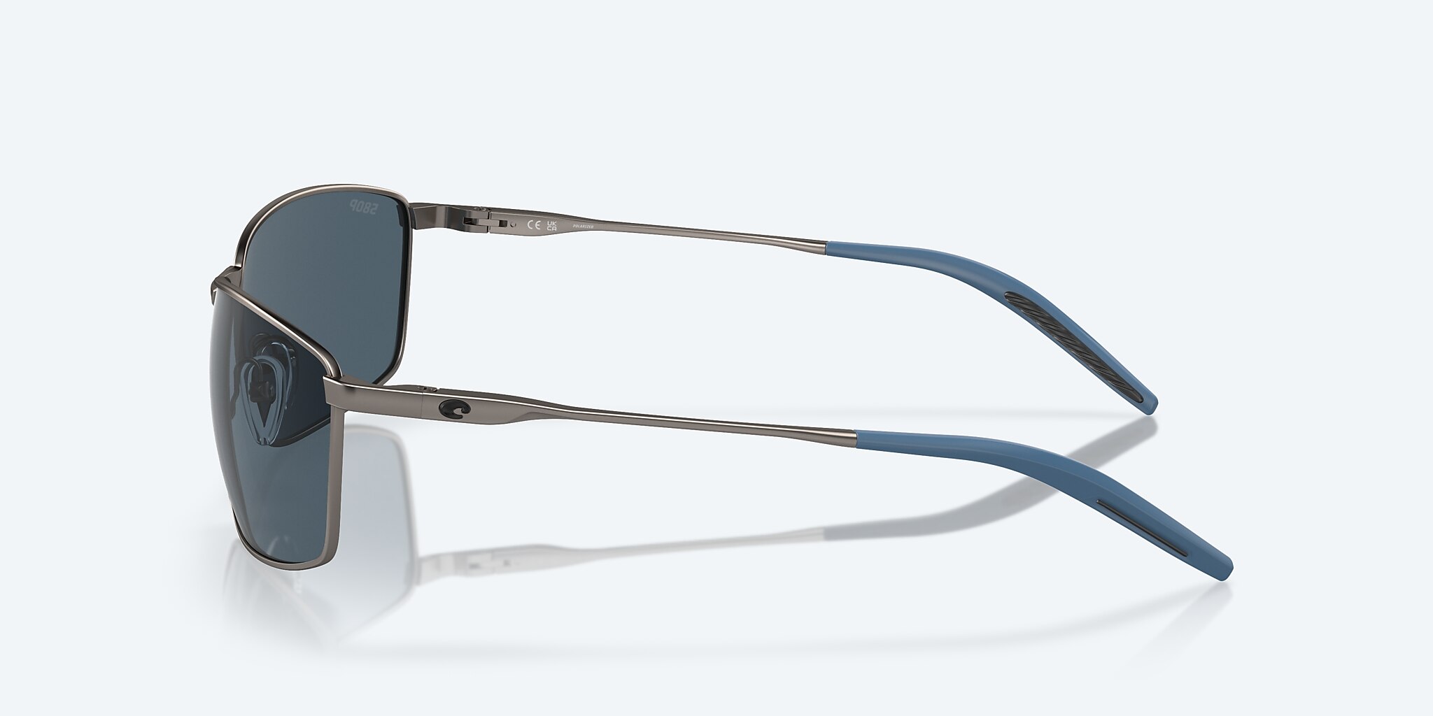 Lunettes de soleil Costa Turret L (63-15) avec Gris verre et Bronze nickelé profond mat monture Image 3 de 7