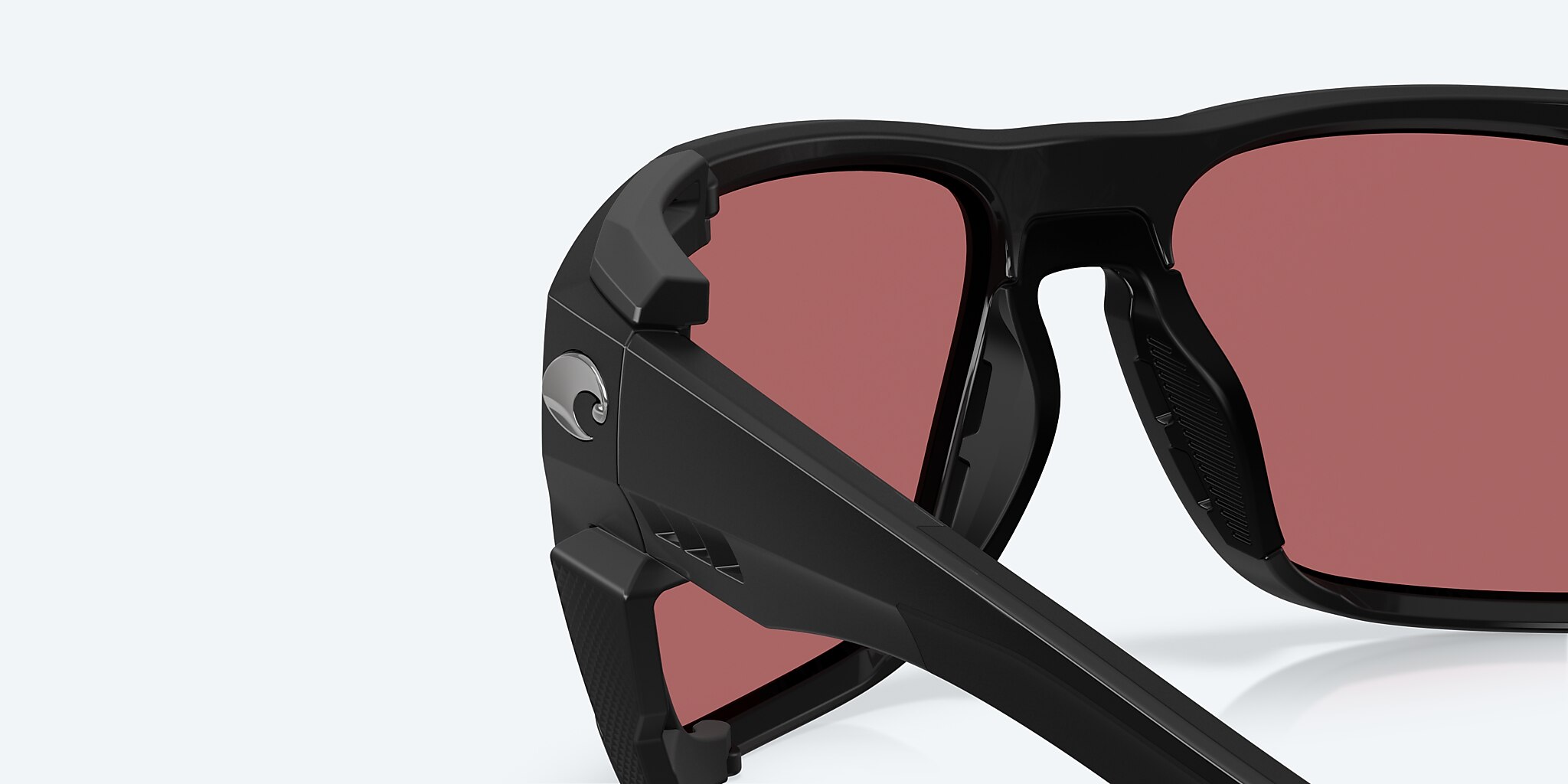 Sunglasses Costa King Tide 8 L (60-18) with Rose lens and Matte Black frame Image 8 of 8