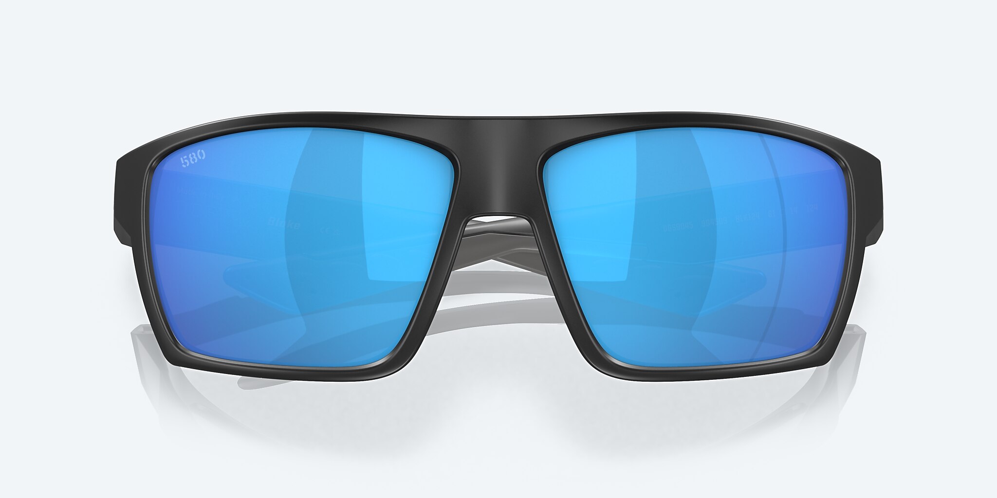 Sunglasses Costa Bloke XL (61-14) with Blue Mirror lens and Matte Black frame Image 5 of 7