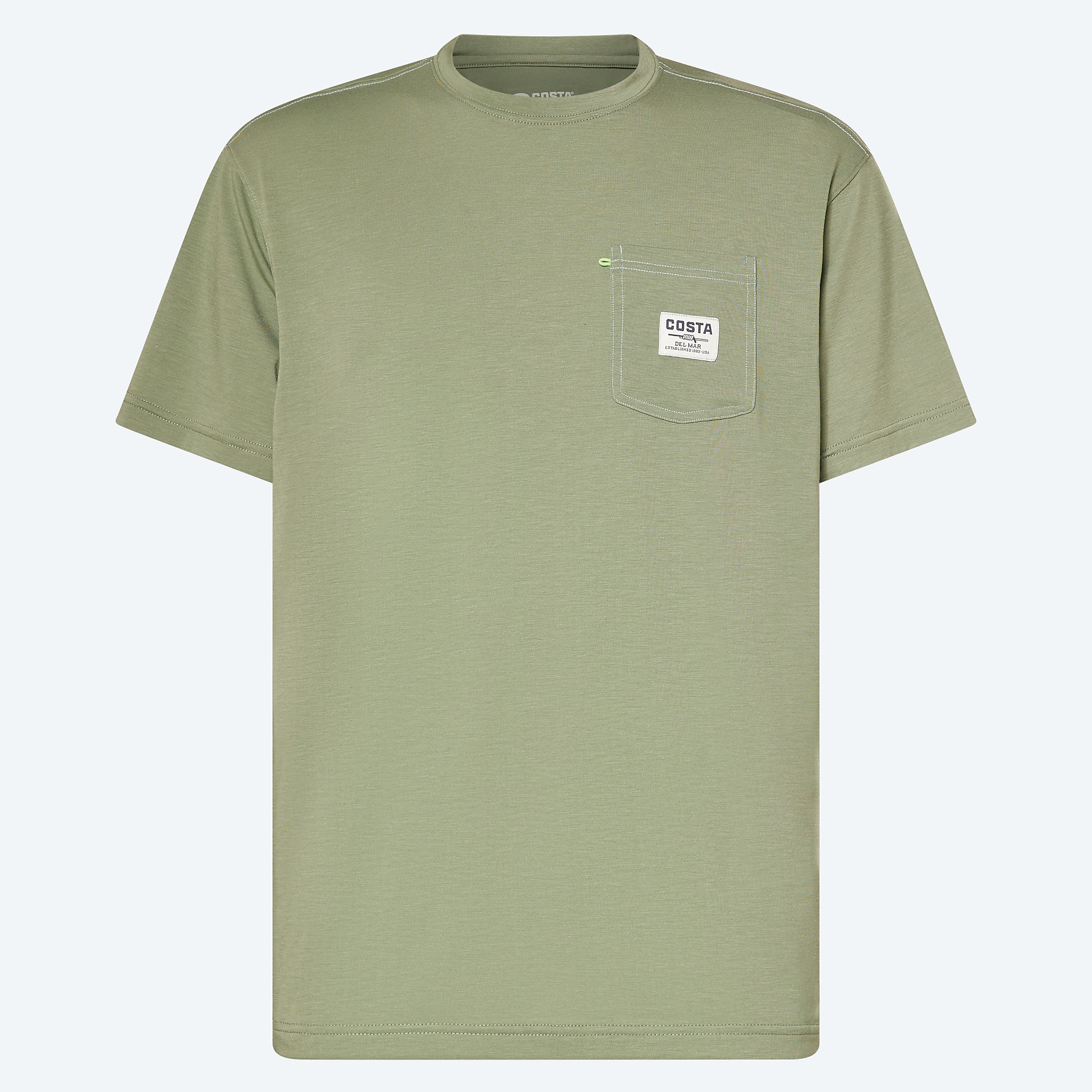 Apparel Dark Sage Costa Del Mar Pocket Tee SS Image 1 of 4 Apparel Dark Sage Costa Del Mar Pocket Tee SS Image 1 of 4