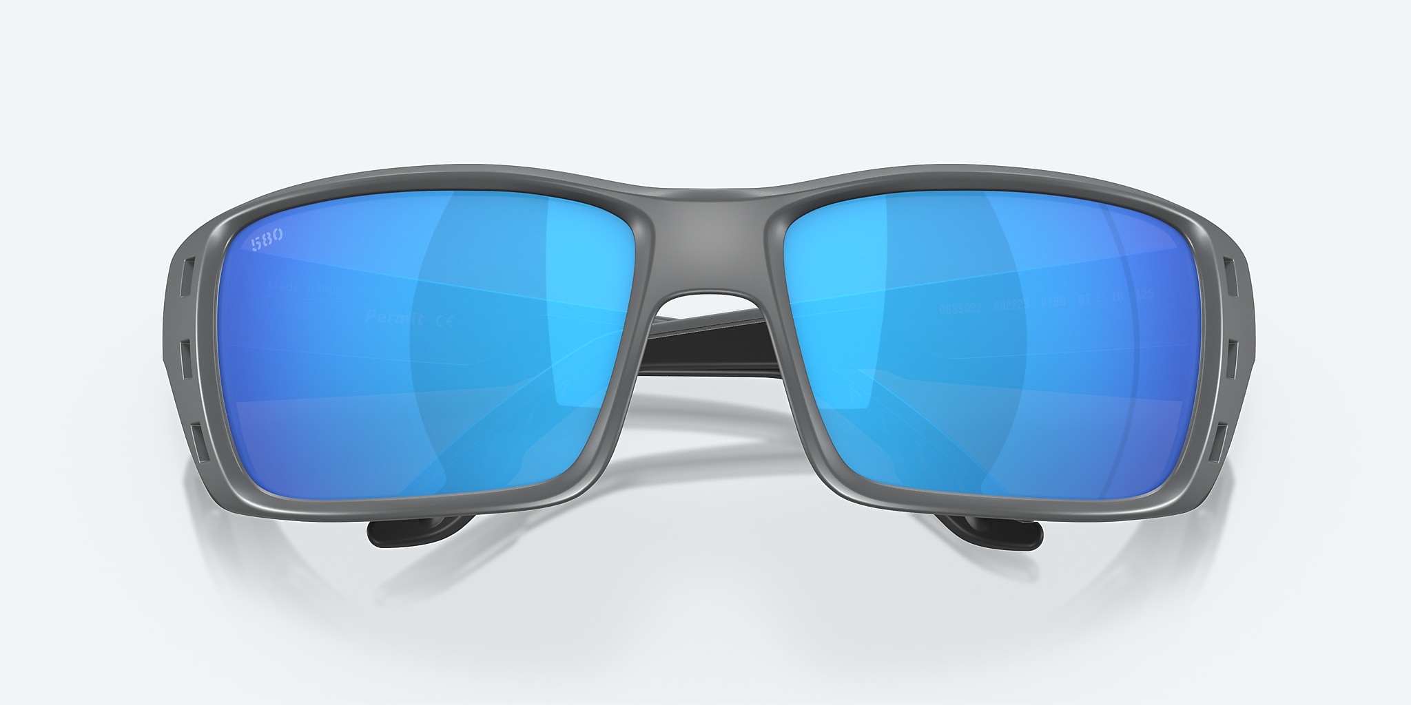 Lunettes de soleil Costa Permit XL (63-16) avec Effet miroir Bleu verre et Gris mat monture Image 5 de 7 Lunettes de soleil Costa Permit XL (63-16) avec Effet miroir Bleu verre et Gris mat monture Image 5 de 7