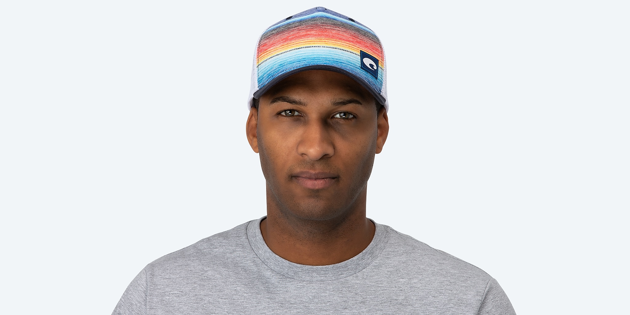 Accessories Bleu Costa Baja Stripe Trucker Image 2 de 2 Accessories Bleu Costa Baja Stripe Trucker Image 2 de 2
