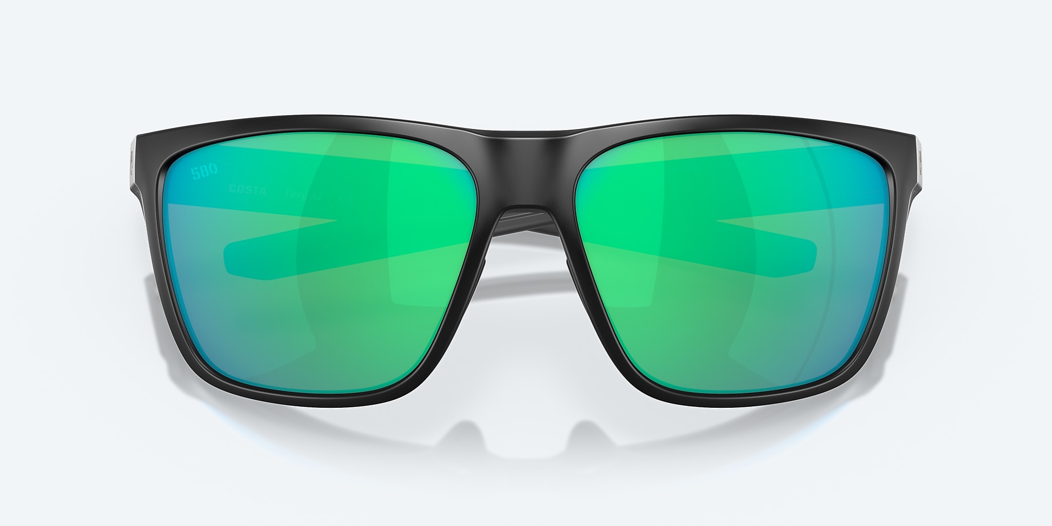 Sunglasses Costa Ferg XL XXL (62-16) with Green Mirror lens and Matte Black frame Image 5 of 8 Sunglasses Costa Ferg XL XXL (62-16) with Green Mirror lens and Matte Black frame Image 5 of 8
