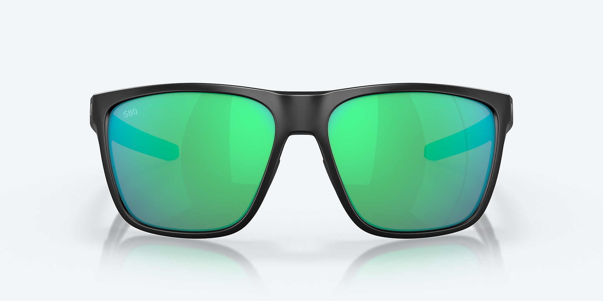 Sunglasses Costa Ferg XL XXL (62-16) with Green Mirror lens and Matte Black frame Image 2 of 8 Sunglasses Costa Ferg XL XXL (62-16) with Green Mirror lens and Matte Black frame Image 2 of 8