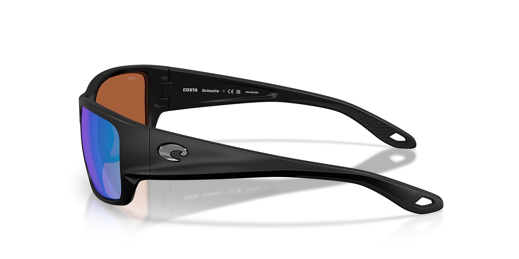 Costa Schoolie S (56-16) with Green Mirror lenses and Matte Black