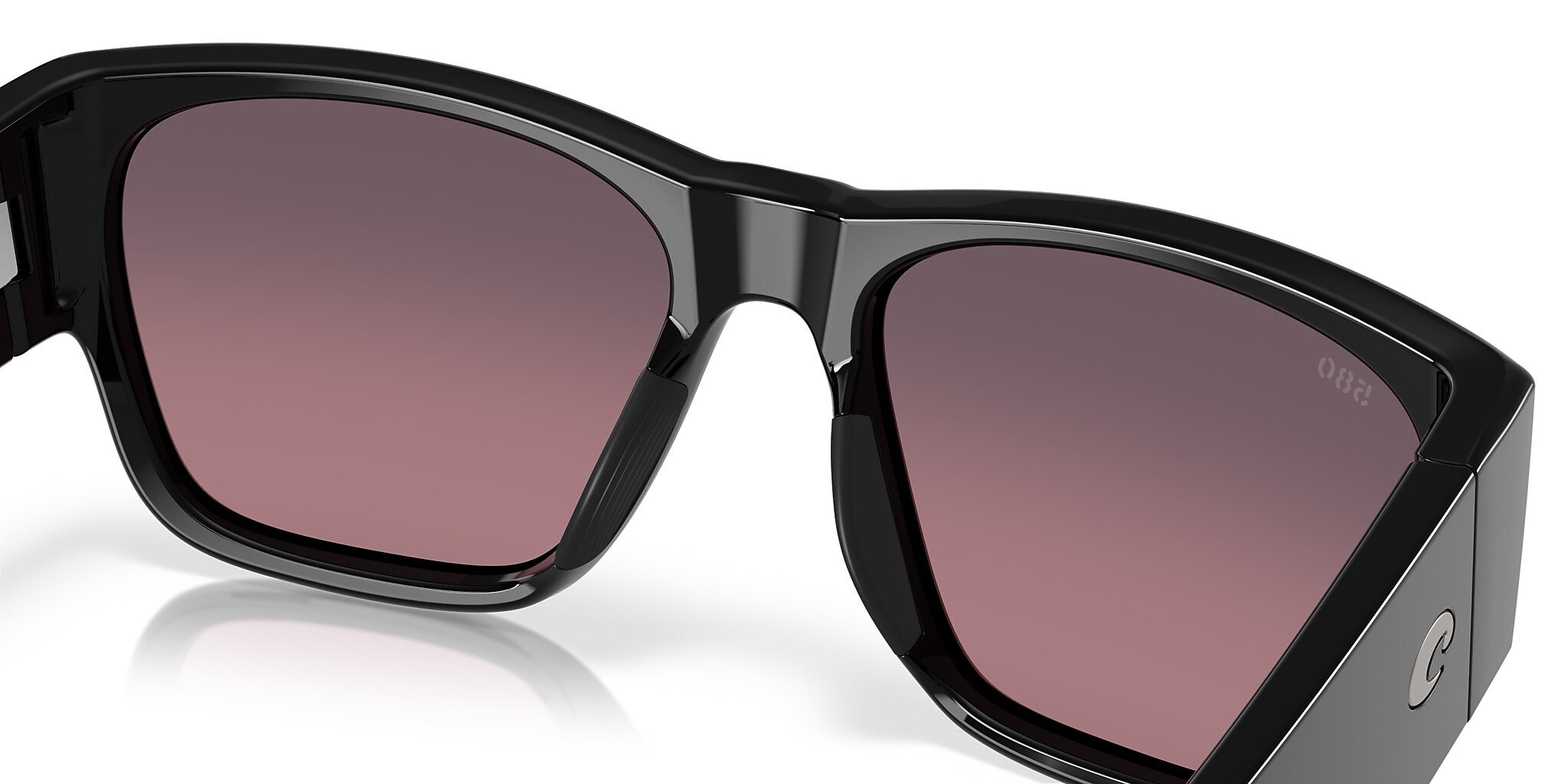 Costa Suenos XL (57-18) with Rose Gradient lenses and Black frame