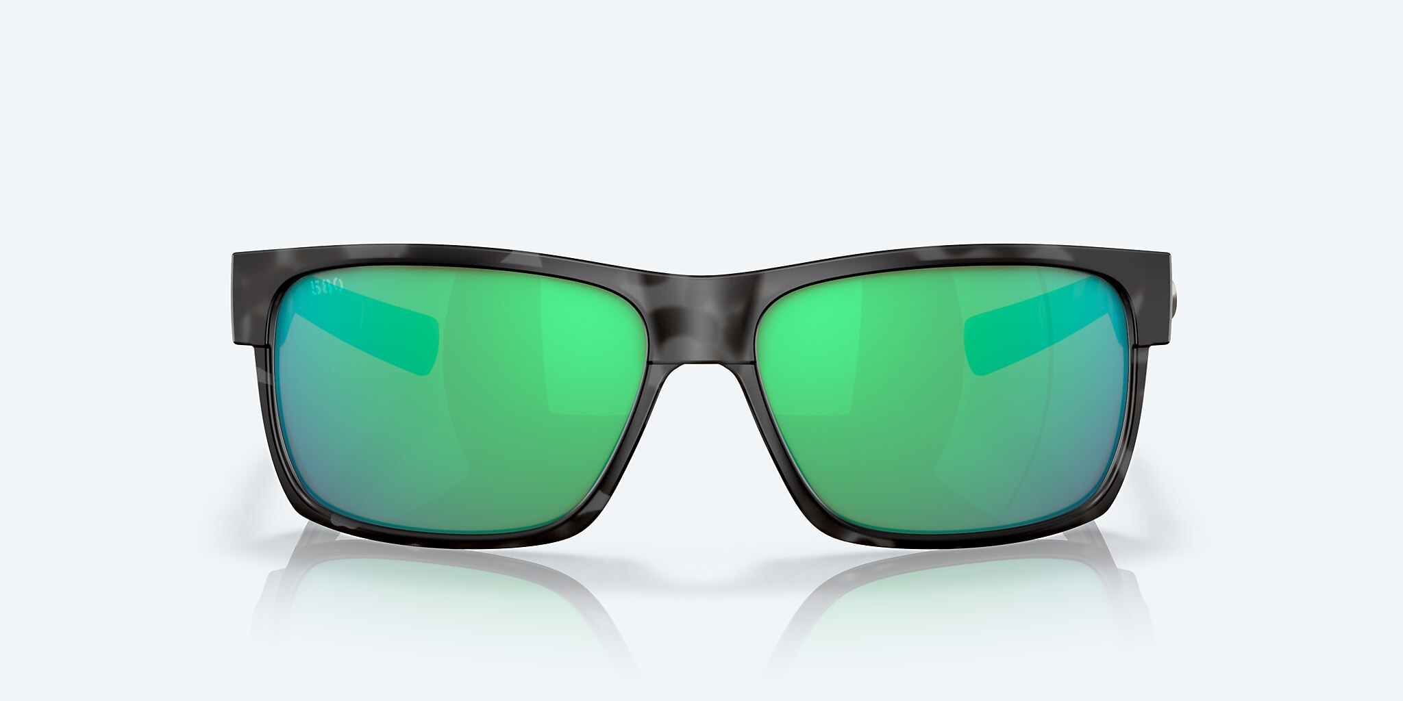 Sunglasses Costa Half Moon M (60-14) with Green Mirror lens and Tiger Shark frame Image 2 of 7