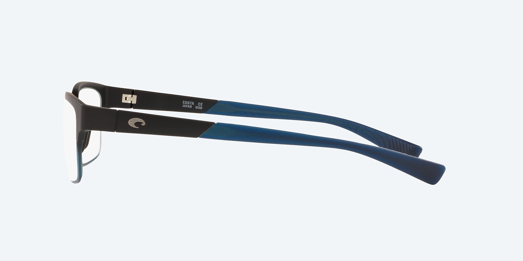 Eyeglasses Costa Ocean Ridge 220 L (53-19) with Demo Lens lens and Matte Black Fade To Navy frame Image 3 of 4