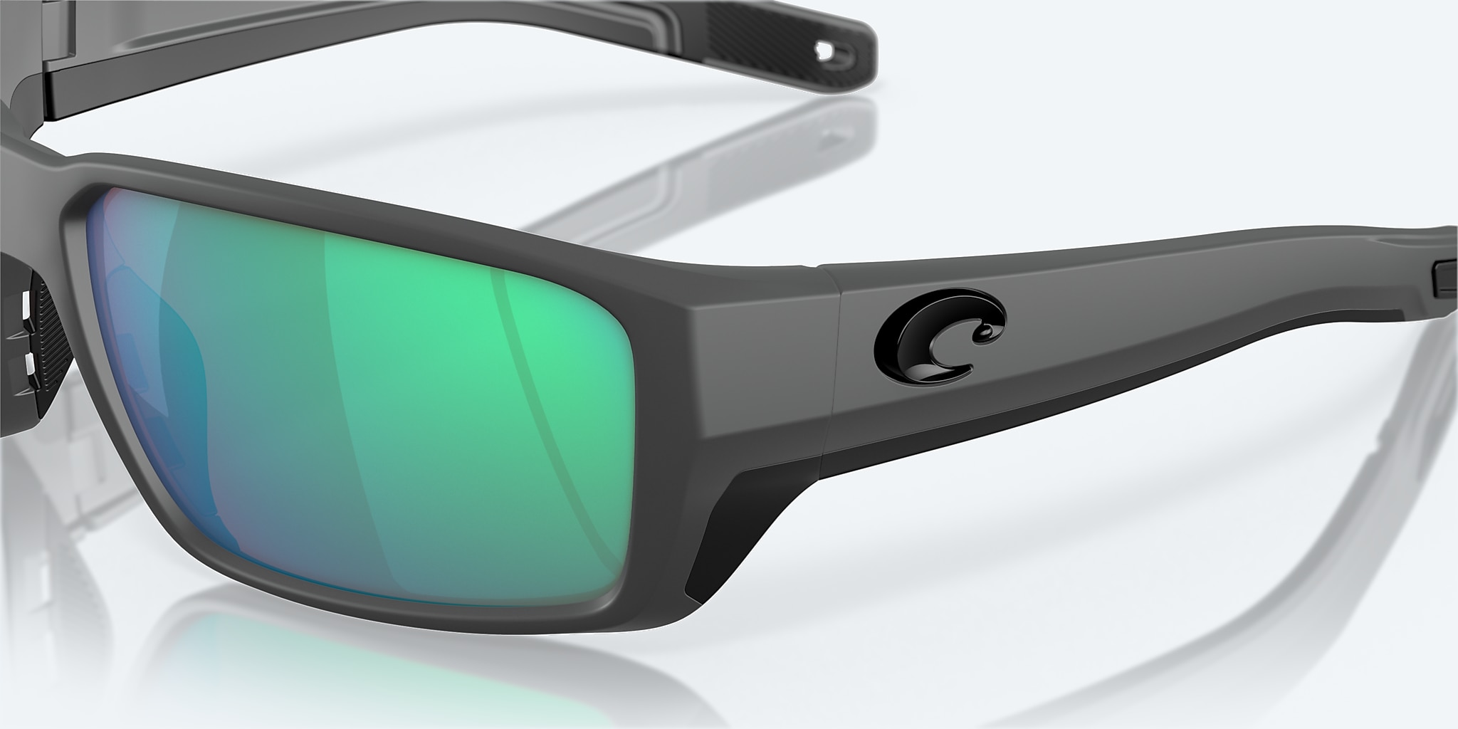 Lunettes de soleil Costa Fantail PRO L (60-15) avec Effet miroir Vert verre et Gris mat monture Image 6 de 8 Lunettes de soleil Costa Fantail PRO L (60-15) avec Effet miroir Vert verre et Gris mat monture Image 6 de 8