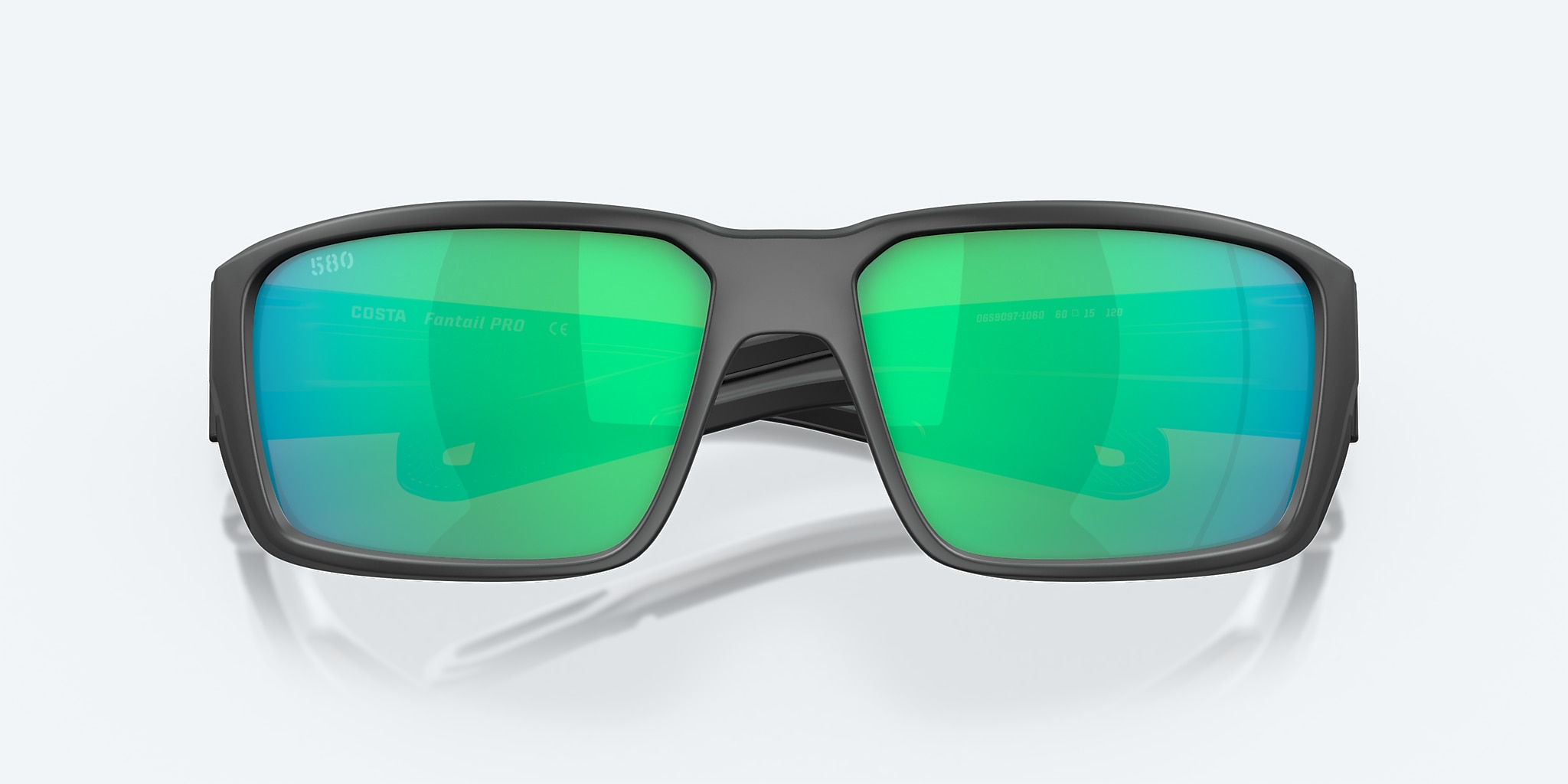 Lunettes de soleil Costa Fantail PRO L (60-15) avec Effet miroir Vert verre et Gris mat monture Image 5 de 8 Lunettes de soleil Costa Fantail PRO L (60-15) avec Effet miroir Vert verre et Gris mat monture Image 5 de 8