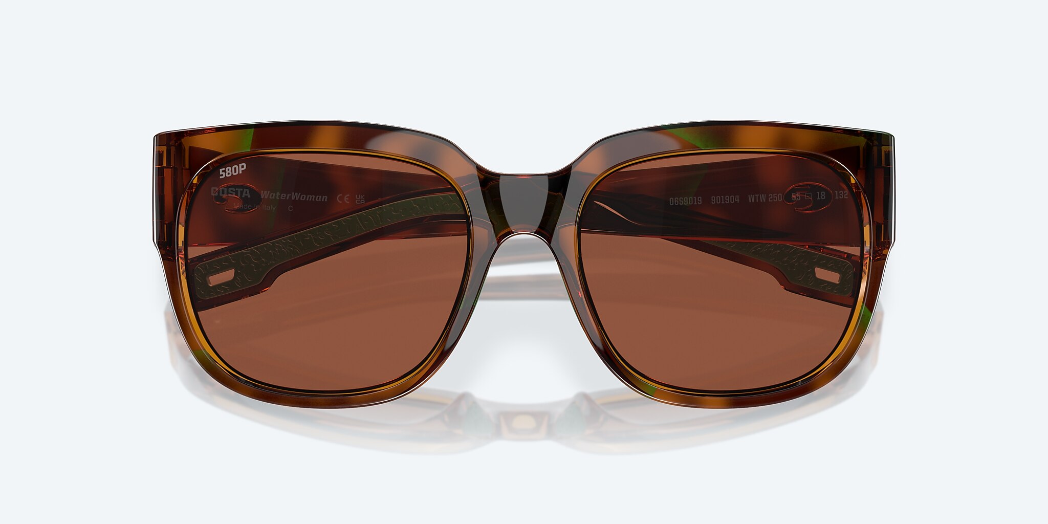 Sunglasses Costa Waterwoman M (55-18) with Copper lens and Shiny Palm Tortoise frame Image 5 of 7