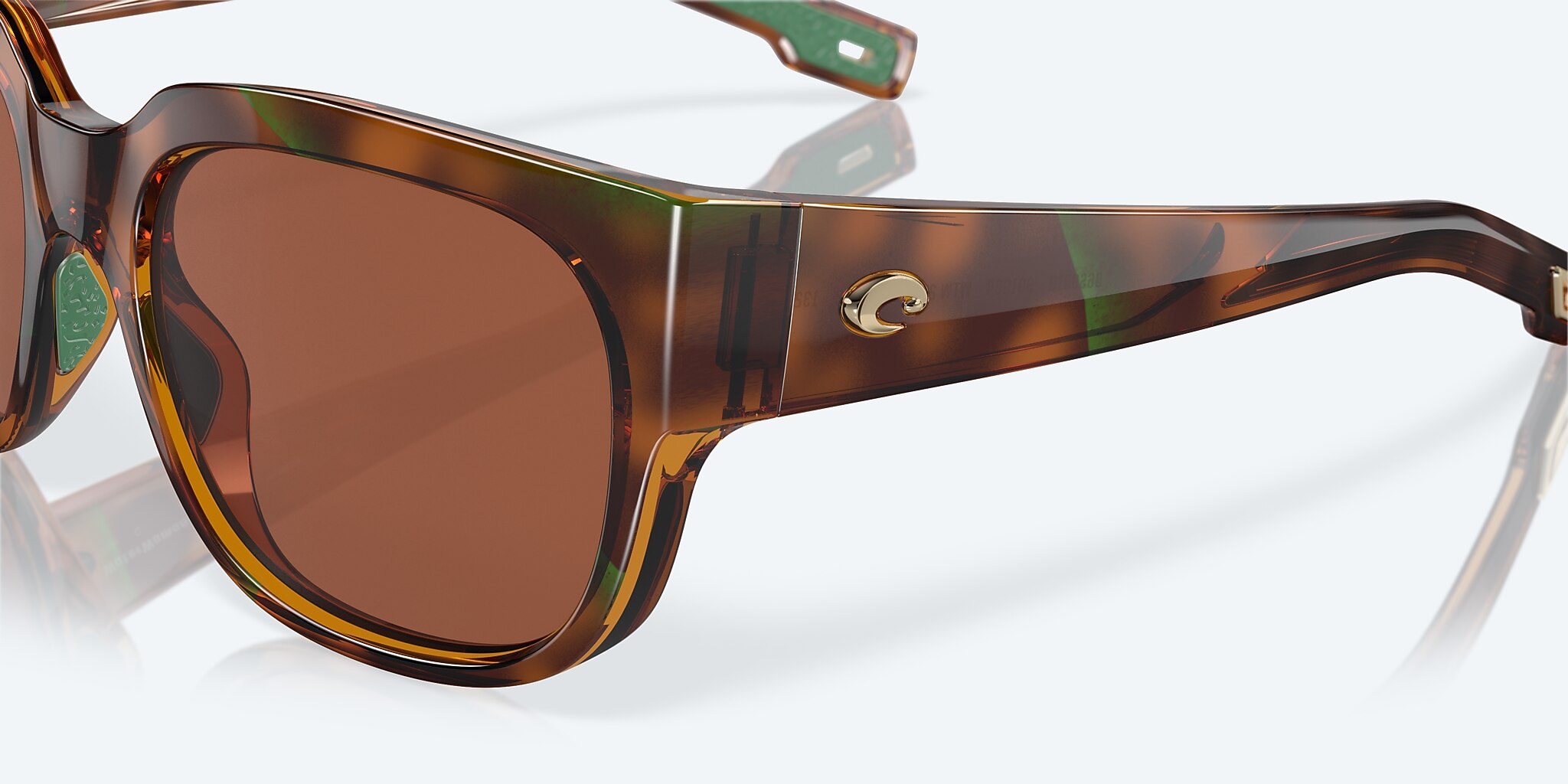 Sunglasses Costa Waterwoman M (55-18) with Copper lens and Shiny Palm Tortoise frame Image 6 of 7