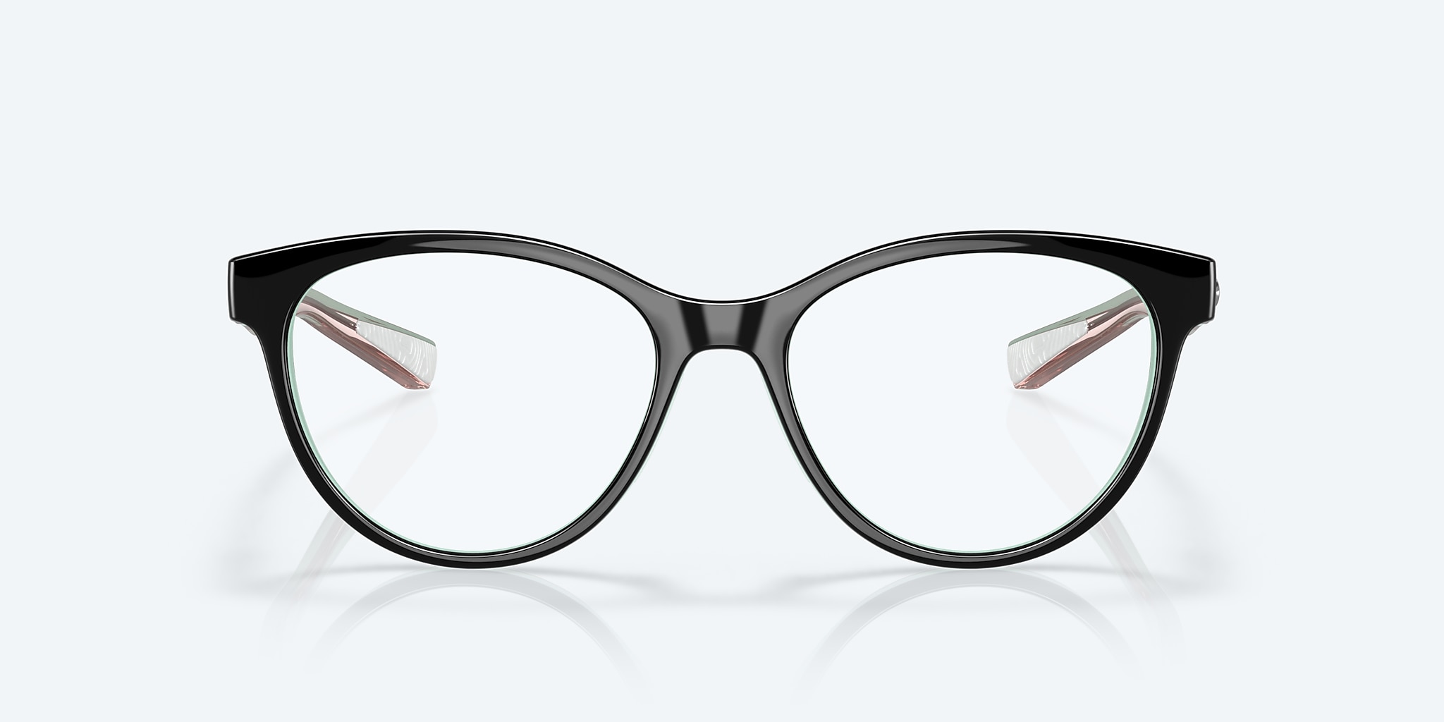 Eyeglasses Costa Ocean Ridge 510 M (51-17) with DEMO LENS lens and Black Seafoam Blush Crystal frame Image 2 of 7 Eyeglasses Costa Ocean Ridge 510 M (51-17) with DEMO LENS lens and Black Seafoam Blush Crystal frame Image 2 of 7