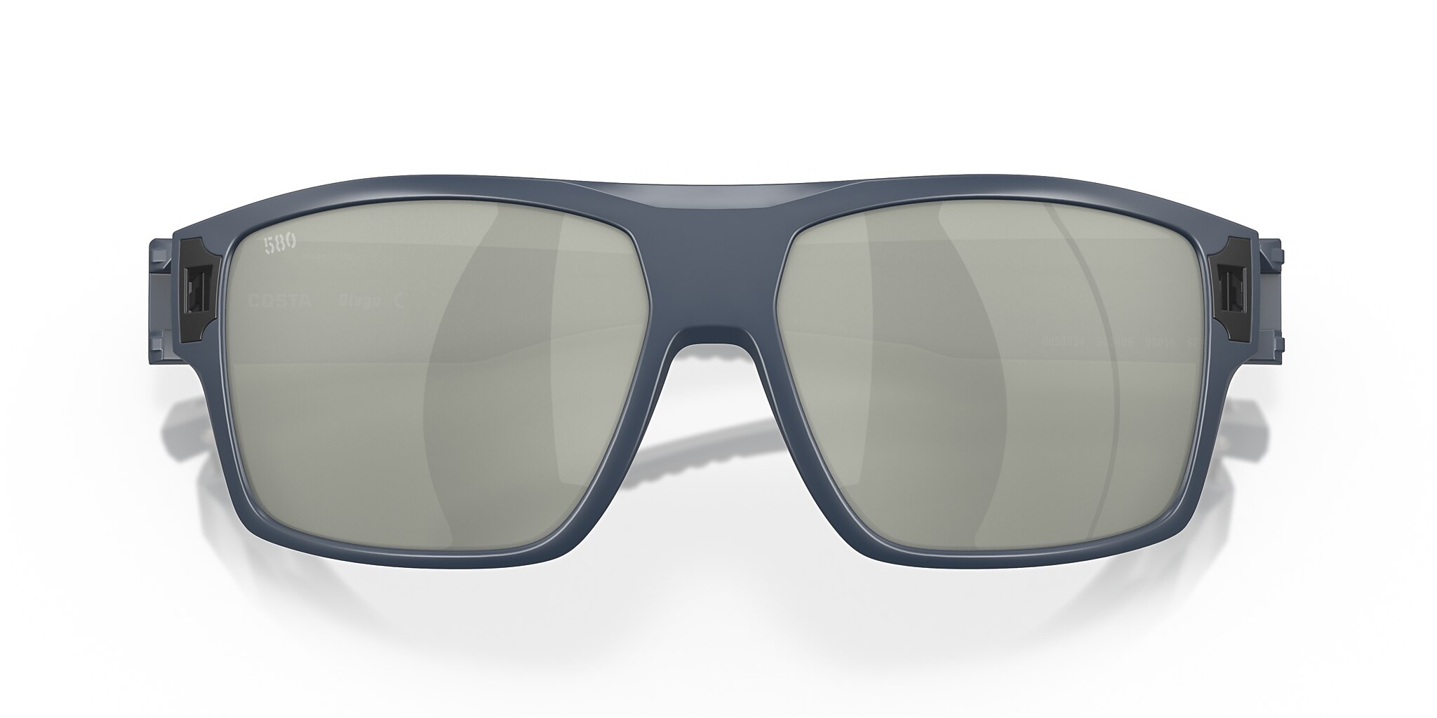 Costa Diego XL (62-14) with Gray Silver Mirror lenses and Midnight