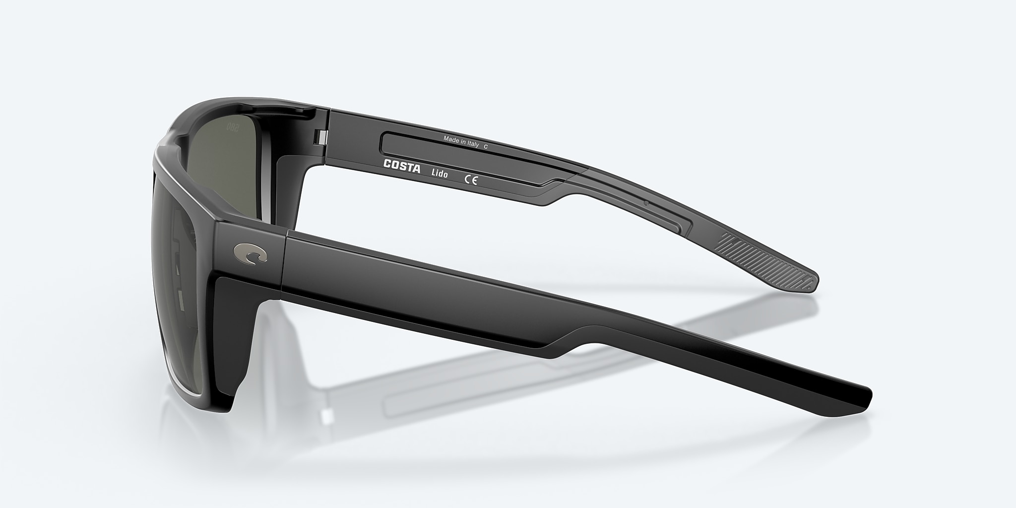 Sunglasses Costa Lido XL (57-16) with Gray lens and Matte Black frame Image 3 of 8 Sunglasses Costa Lido XL (57-16) with Gray lens and Matte Black frame Image 3 of 8