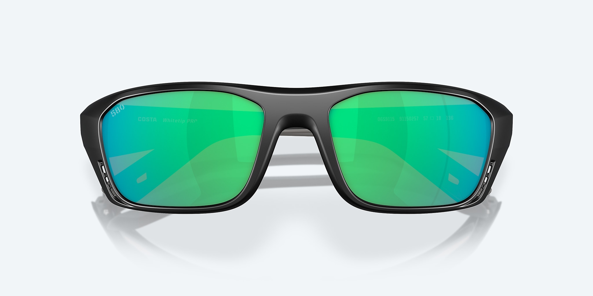 Sunglasses Costa Whitetip PRO M (57-18) with Green Mirror lens and Matte Black frame Image 5 of 7 Sunglasses Costa Whitetip PRO M (57-18) with Green Mirror lens and Matte Black frame Image 5 of 7