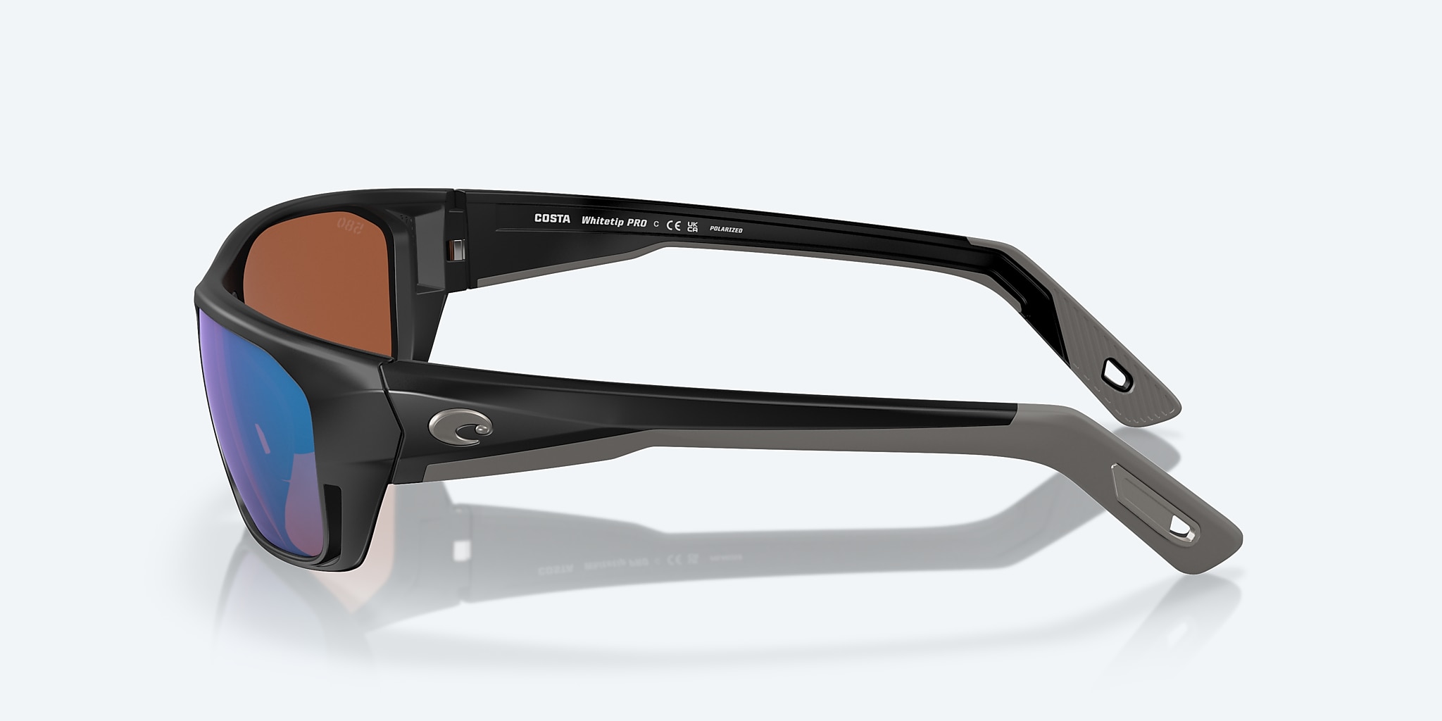 Sunglasses Costa Whitetip PRO M (57-18) with Green Mirror lens and Matte Black frame Image 3 of 7 Sunglasses Costa Whitetip PRO M (57-18) with Green Mirror lens and Matte Black frame Image 3 of 7