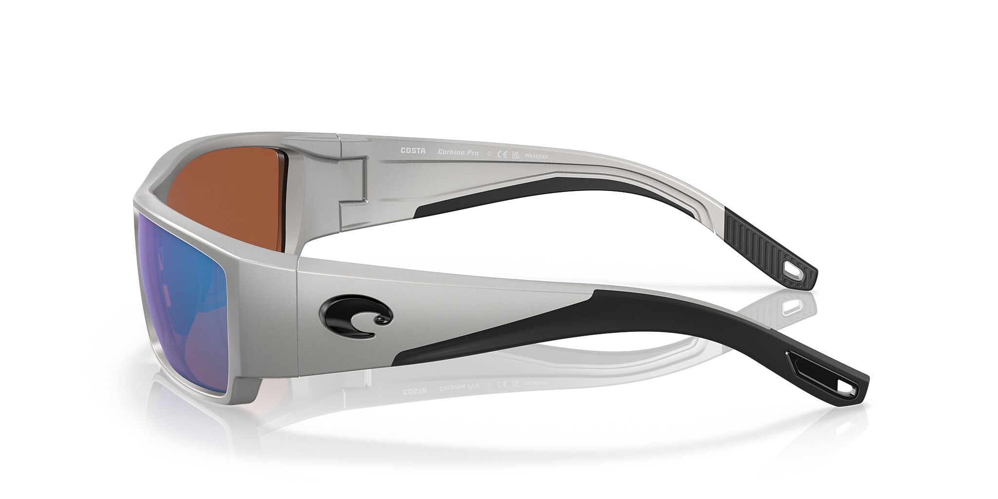 Costa Corbina PRO XL (61-18) with Green Mirror lenses and Metallic