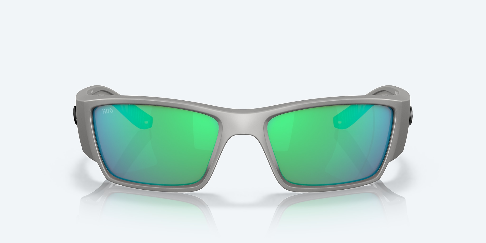 Sunglasses Costa Corbina PRO XL (61-18) with Green Mirror lens and Metallic Silver frame Image 2 of 7 Sunglasses Costa Corbina PRO XL (61-18) with Green Mirror lens and Metallic Silver frame Image 2 of 7