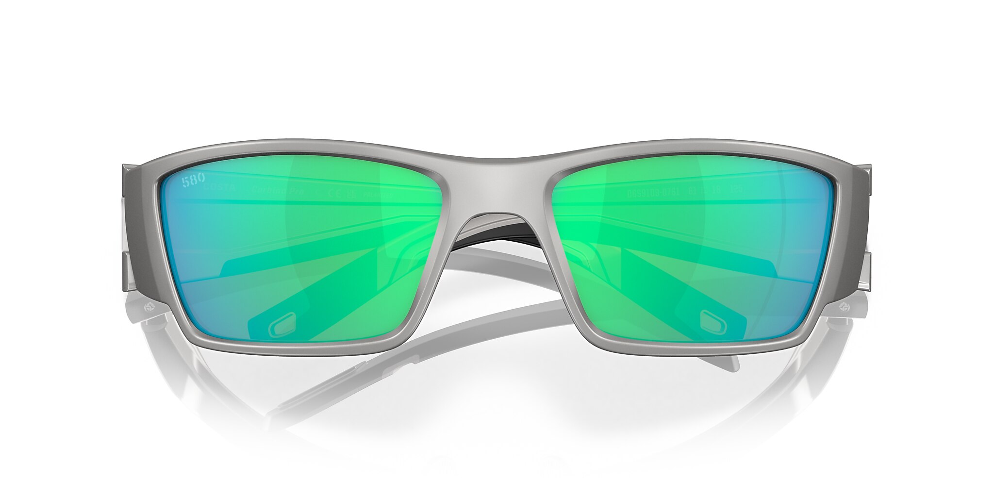 Costa Corbina PRO XL (61-18) with Green Mirror lenses and Metallic
