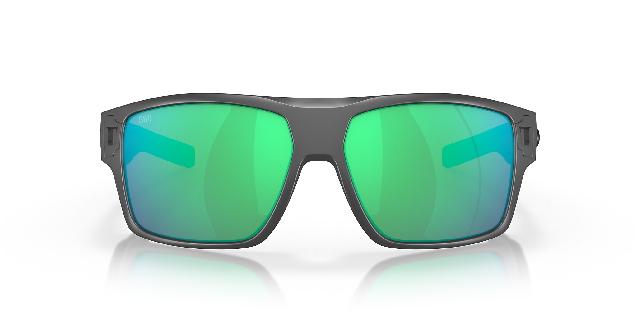 Costa Diego XL (62-14) with Green Mirror lenses and Matte Gray