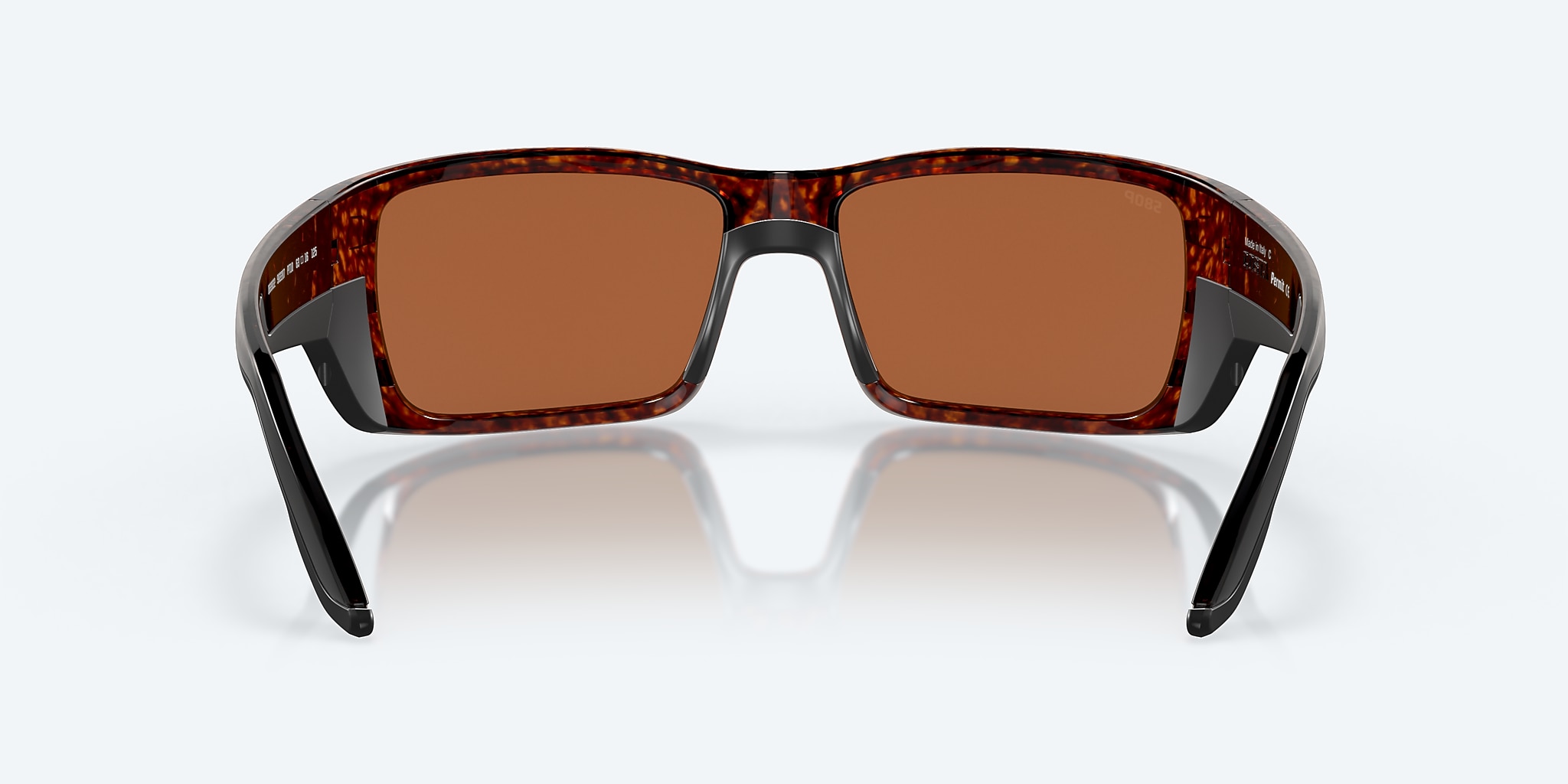 Lunettes de soleil Costa Permit XL (63-16) avec Effet miroir Vert verre et Écaille de tortue monture Image 4 de 7 Lunettes de soleil Costa Permit XL (63-16) avec Effet miroir Vert verre et Écaille de tortue monture Image 4 de 7