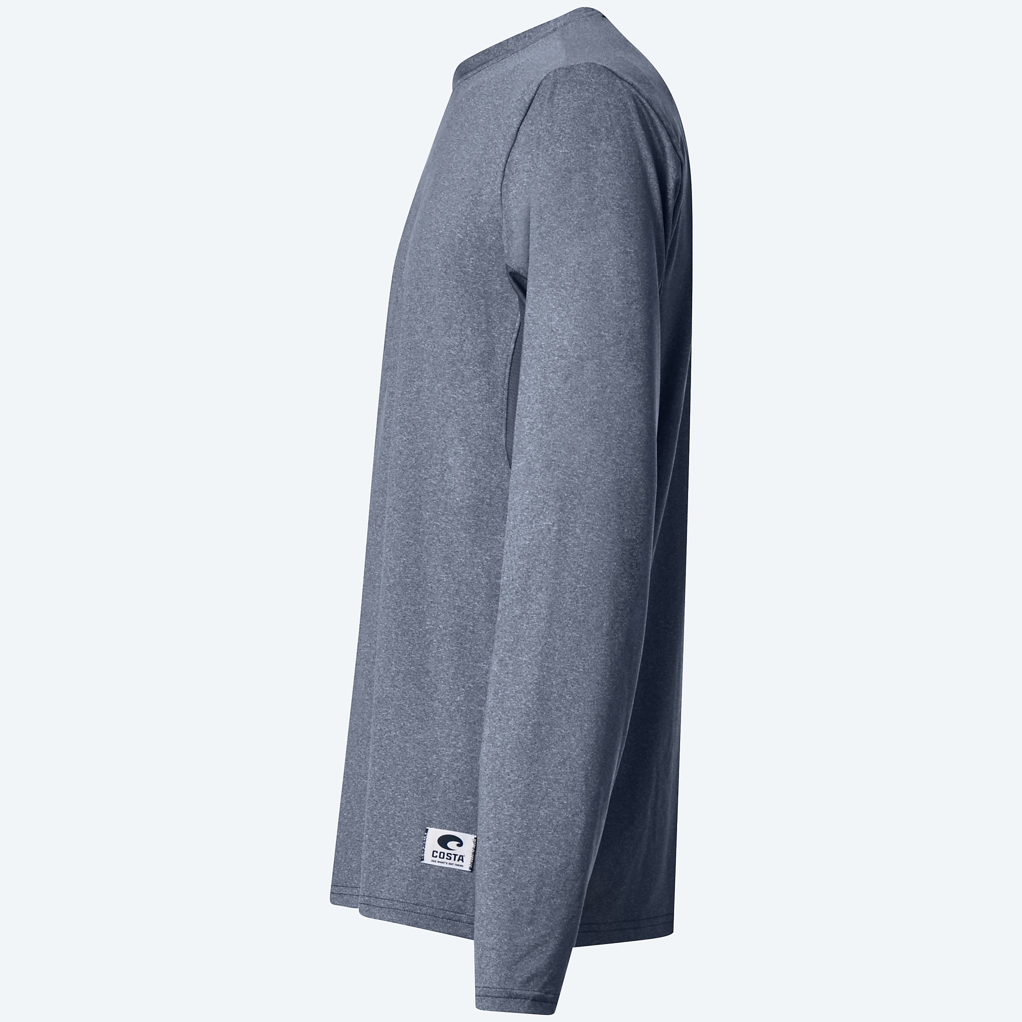 Apparel Navy Blue Heather Costa Voyage Performance LS Image 3 of 4 Apparel Navy Blue Heather Costa Voyage Performance LS Image 3 of 4