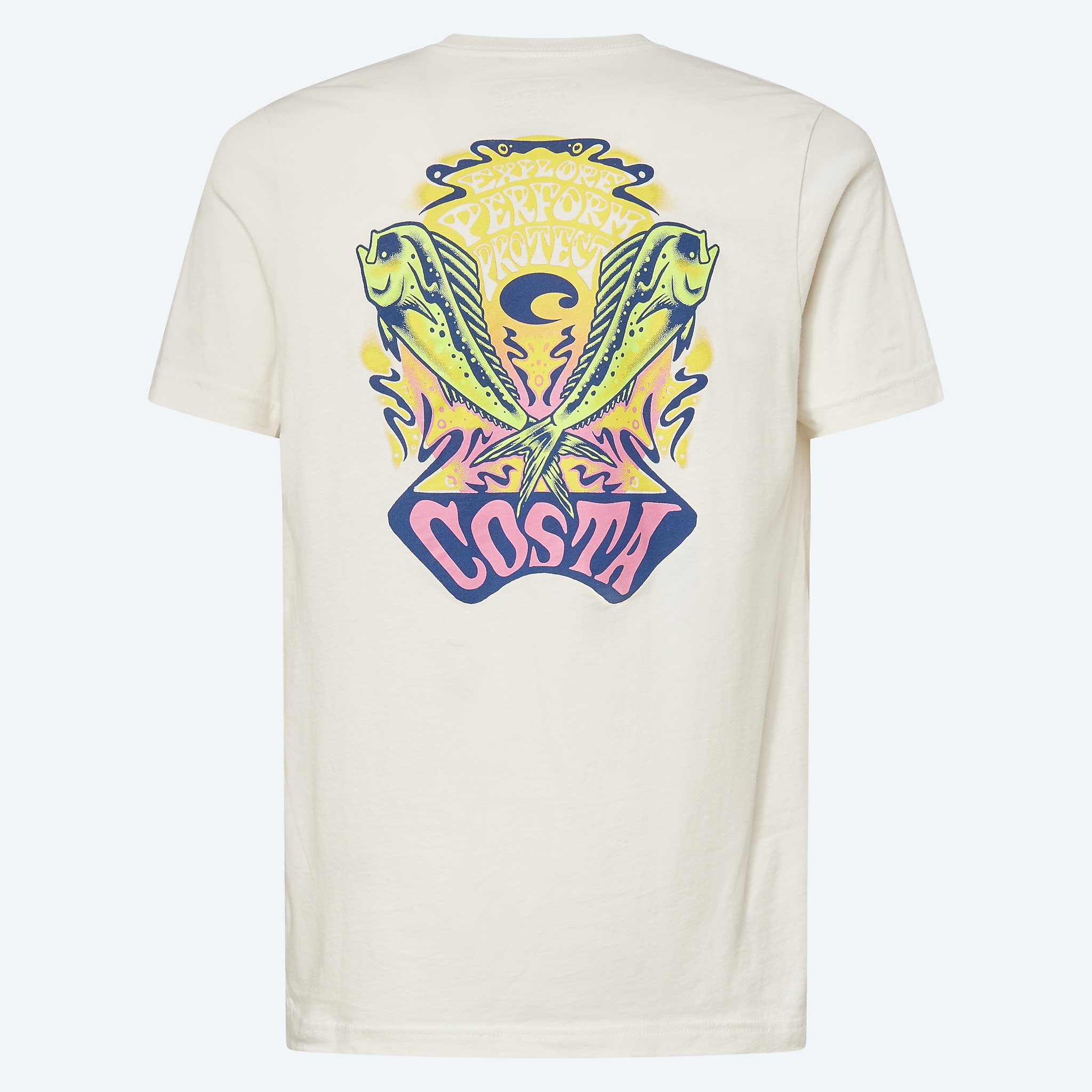 Apparel Blanc rétro Costa Psych Rock Mahi Image 1 de 2