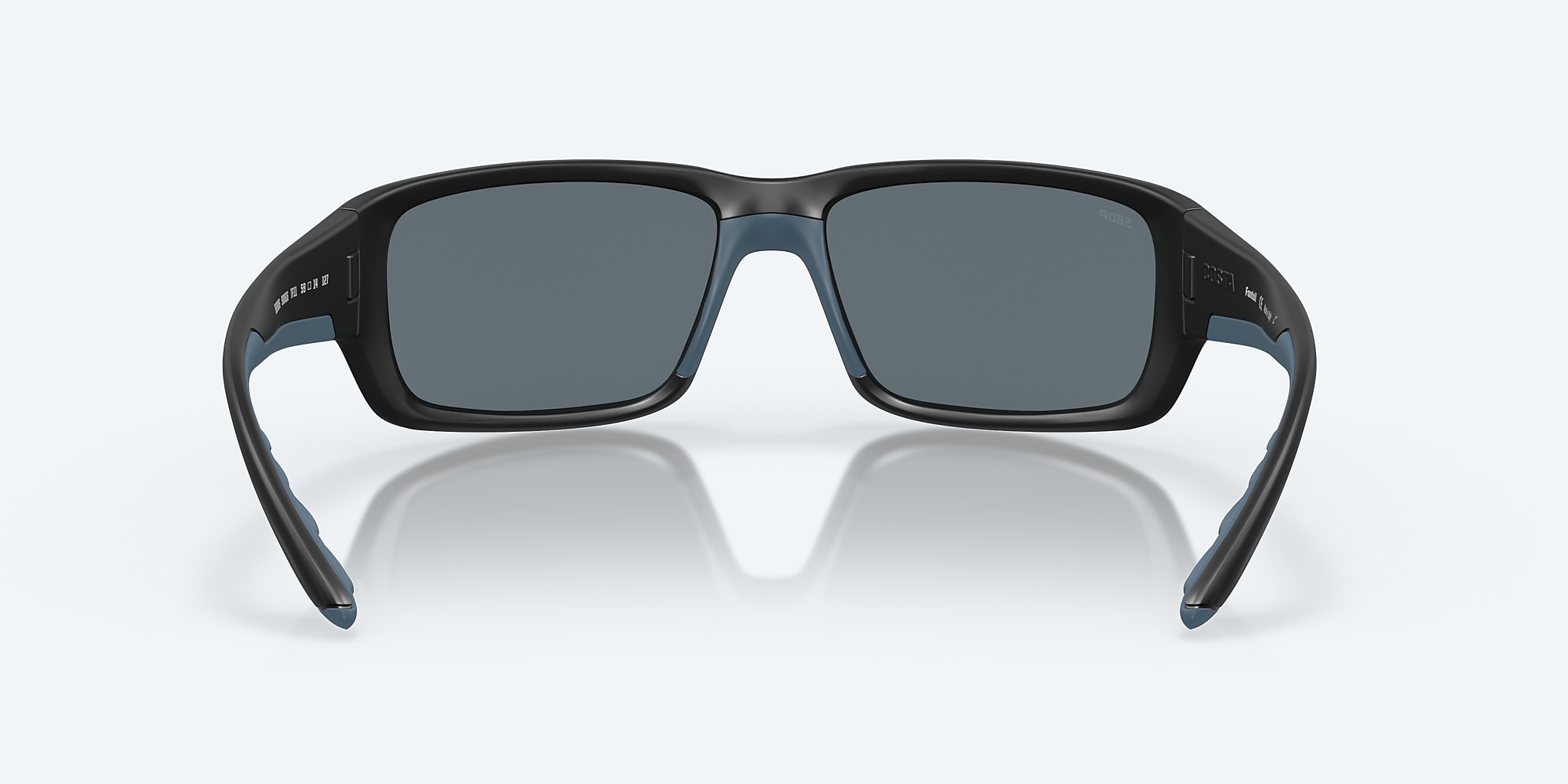 Sunglasses Costa Fantail M (59-14) with Blue Mirror lens and Matte Black frame Image 4 of 7 Sunglasses Costa Fantail M (59-14) with Blue Mirror lens and Matte Black frame Image 4 of 7