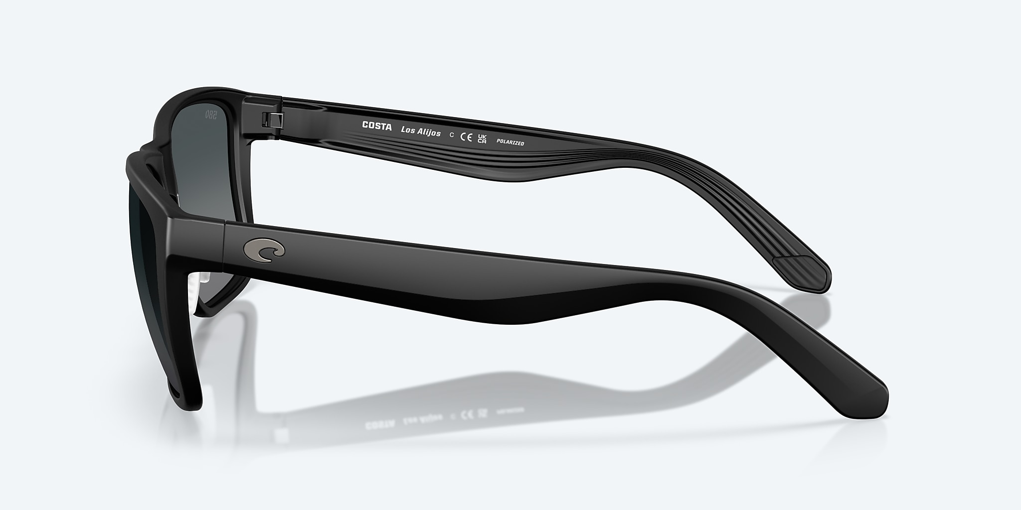 Sunglasses Costa Los Alijos XL (59-18) with Gray Gradient lens and Matte Black frame Image 3 of 8 Sunglasses Costa Los Alijos XL (59-18) with Gray Gradient lens and Matte Black frame Image 3 of 8