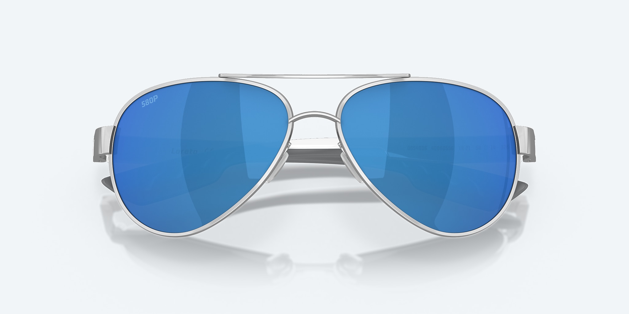 Sunglasses Costa Loreto M (56-14) with Blue Mirror lens and Palladium frame Image 5 of 7 Sunglasses Costa Loreto M (56-14) with Blue Mirror lens and Palladium frame Image 5 of 7