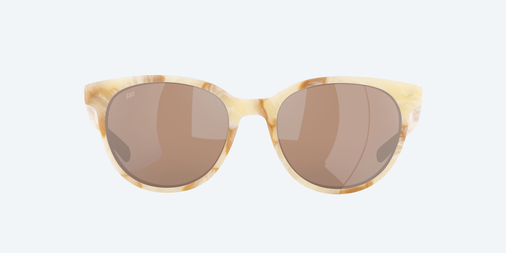 Sunglasses Costa Isla M (54-19) with Copper Silver Mirror lens and Shiny Seashell frame Image 2 of 4 Sunglasses Costa Isla M (54-19) with Copper Silver Mirror lens and Shiny Seashell frame Image 2 of 4