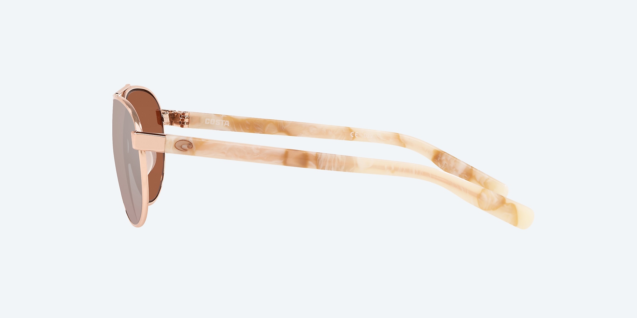 Sunglasses Costa Fernandina S (57-15) with Copper Silver Mirror lens and Rose Gold frame Image 3 of 4 Sunglasses Costa Fernandina S (57-15) with Copper Silver Mirror lens and Rose Gold frame Image 3 of 4