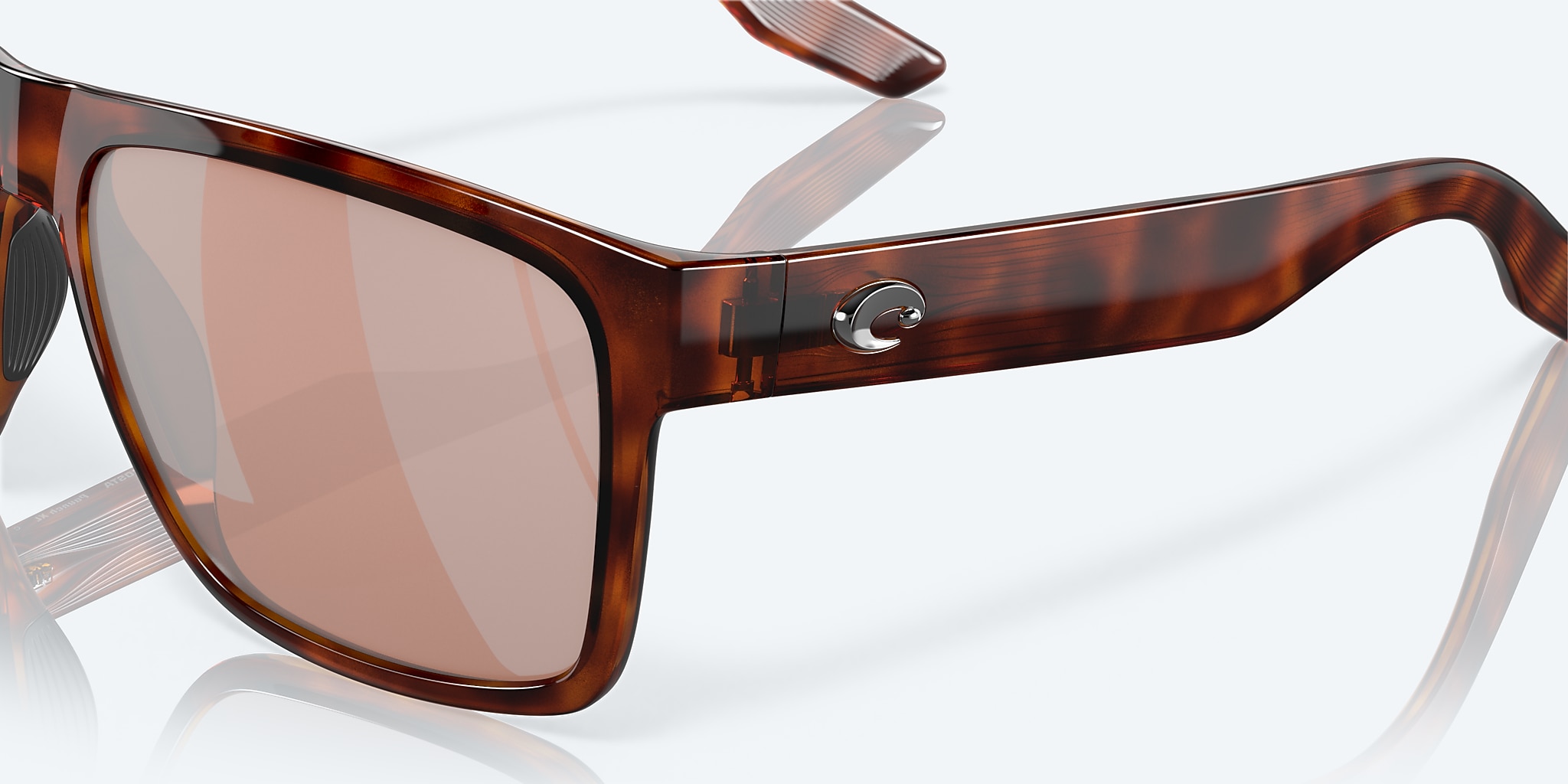 Sunglasses Costa Paunch XL XXL (59-18) with Copper Silver Mirror lens and Tortoise frame Image 6 of 7 Sunglasses Costa Paunch XL XXL (59-18) with Copper Silver Mirror lens and Tortoise frame Image 6 of 7