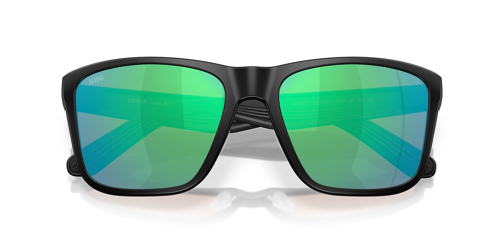 Costa Los Alijos XL (59-18) with Green Mirror lenses and Matte