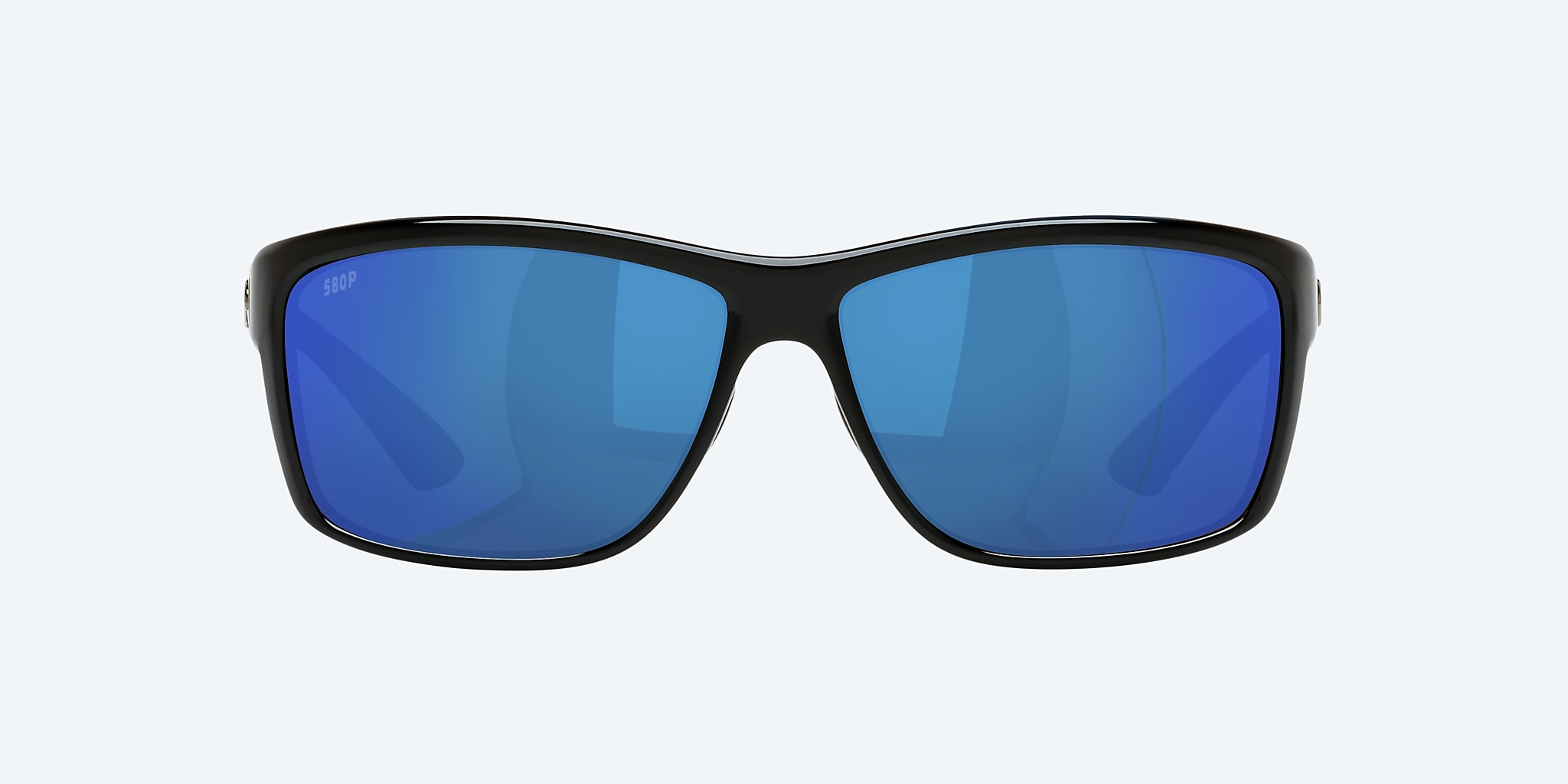 Sunglasses Costa Mag Bay XL (63-13) with Blue Mirror lens and Shiny Black frame Image 2 of 4 Sunglasses Costa Mag Bay XL (63-13) with Blue Mirror lens and Shiny Black frame Image 2 of 4