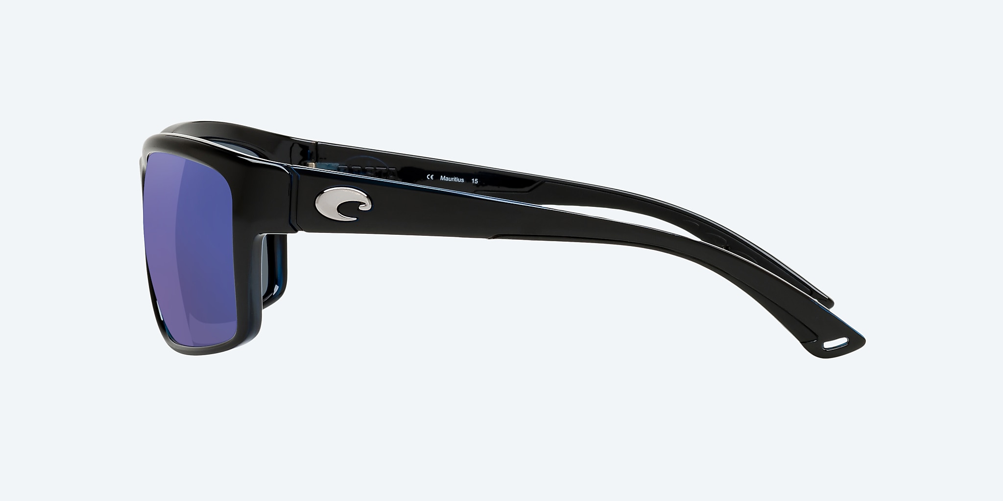 Sunglasses Costa Mag Bay XL (63-13) with Blue Mirror lens and Shiny Black frame Image 3 of 4 Sunglasses Costa Mag Bay XL (63-13) with Blue Mirror lens and Shiny Black frame Image 3 of 4