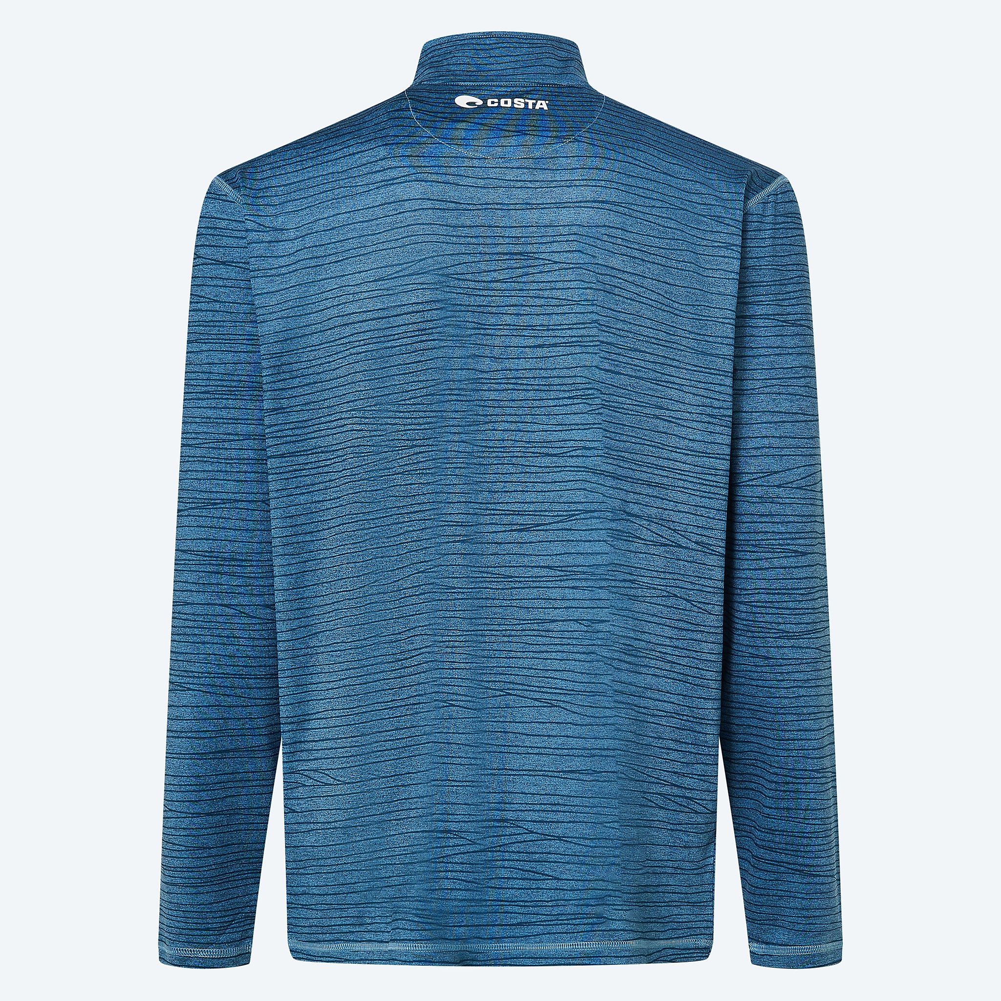 Apparel Tide Print Blue Costa Voyager Quarter-Zip Pullover Image 2 of 3 Apparel Tide Print Blue Costa Voyager Quarter-Zip Pullover Image 2 of 3