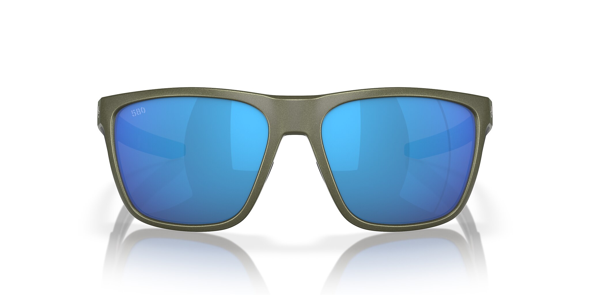 Costa Ferg L (59-16) with Blue Mirror lenses and Moss Metallic