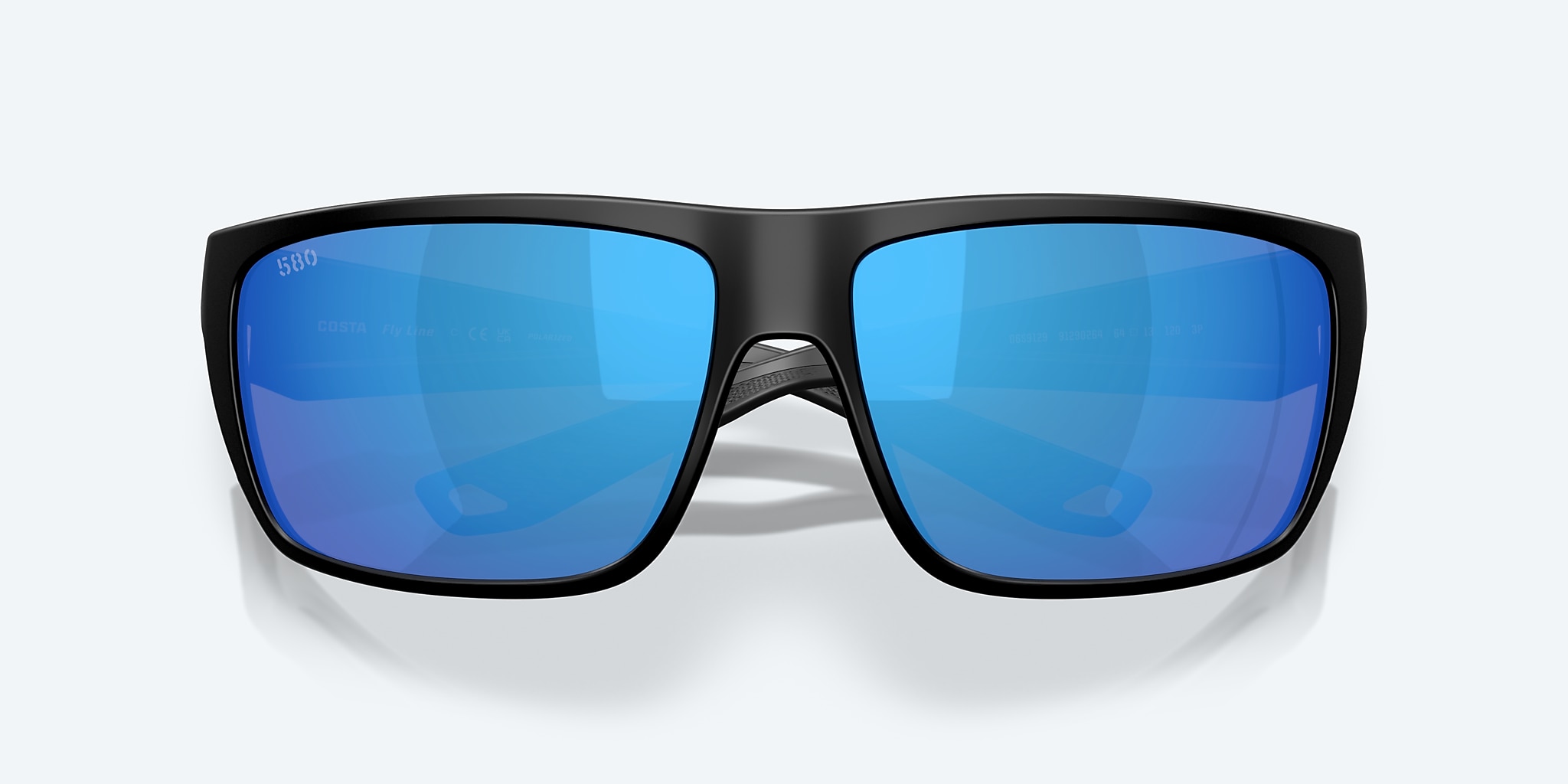 Sunglasses Costa Fly Line L (64-13) with Blue Mirror lens and Matte Black frame Image 5 of 7 Sunglasses Costa Fly Line L (64-13) with Blue Mirror lens and Matte Black frame Image 5 of 7