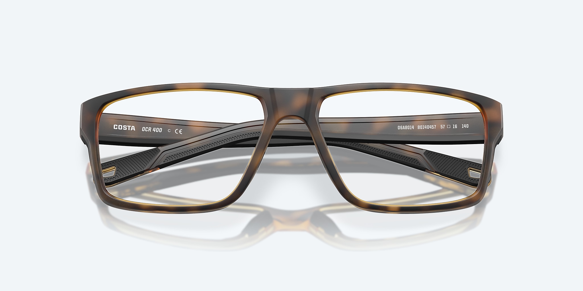 Eyeglasses Costa Ocean Ridge 400 L (57-16) with Demo Lens lens and Matte Tortoise frame Image 5 of 7 Eyeglasses Costa Ocean Ridge 400 L (57-16) with Demo Lens lens and Matte Tortoise frame Image 5 of 7