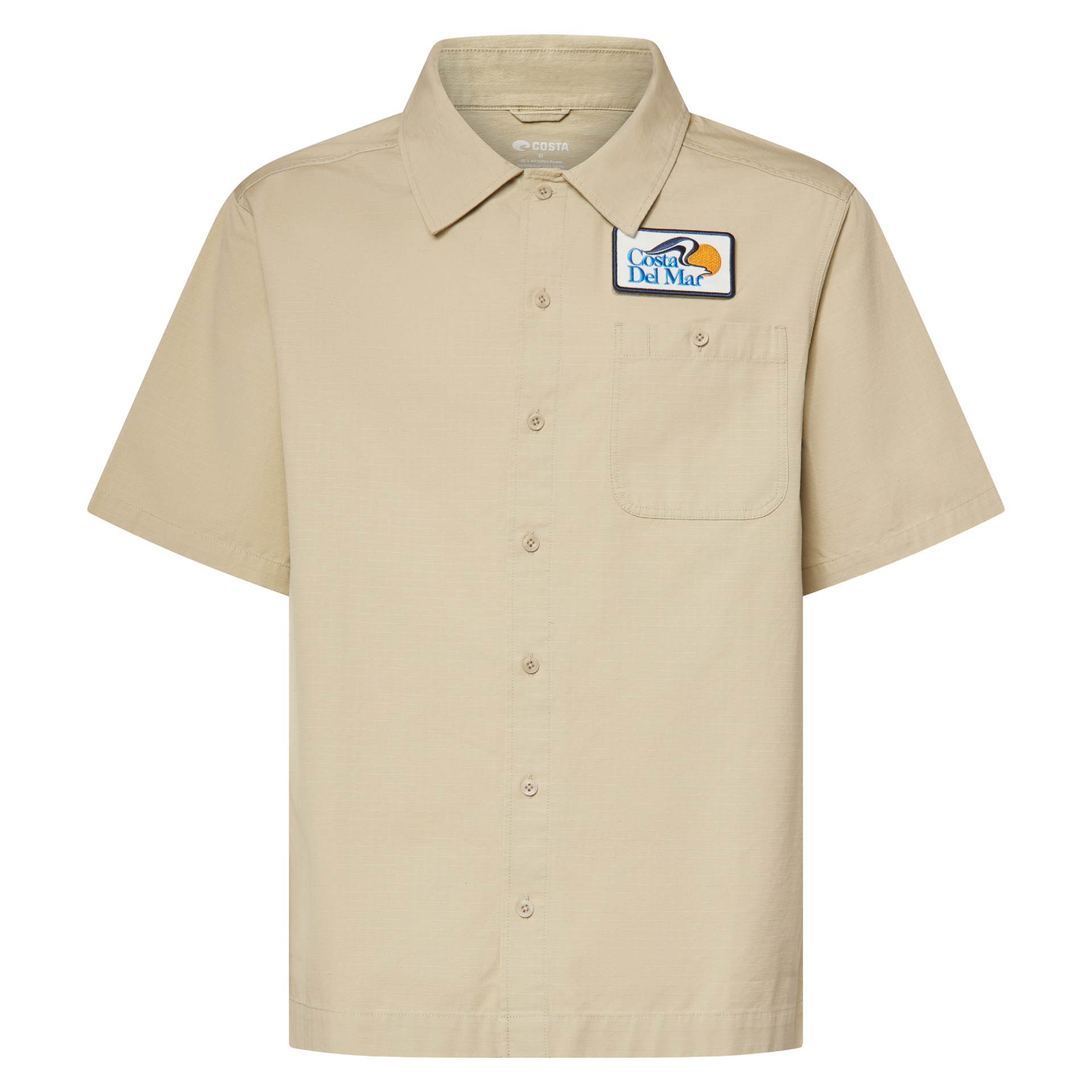 Costa Del Mar Lifestyle New Silhouette Del Mar Woven Shirt Mens Eucalyptus FQA401348-7CR, XL