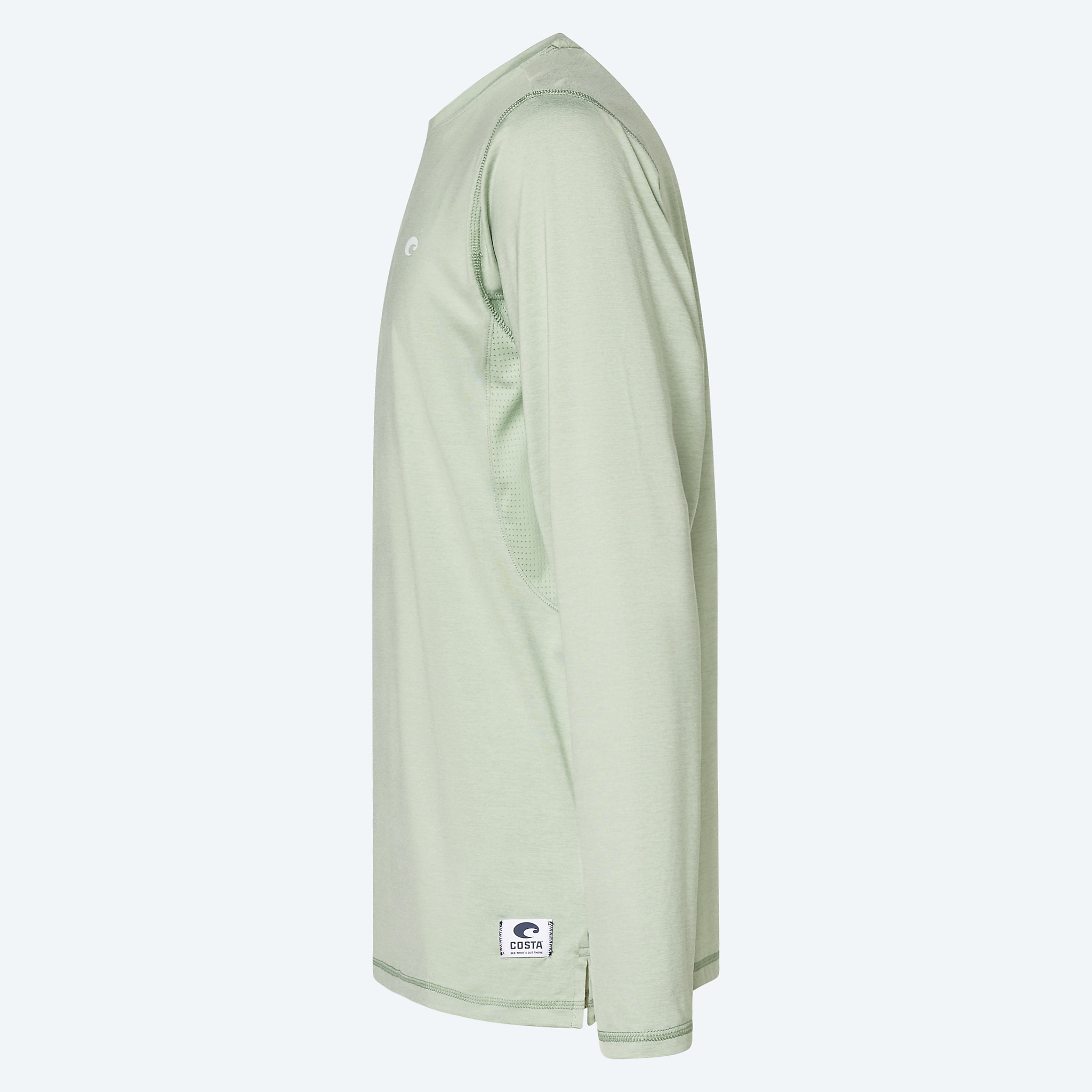 Apparel Heather Sage Costa LS Voyager Performance Shirt Image 3 of 5 Apparel Heather Sage Costa LS Voyager Performance Shirt Image 3 of 5