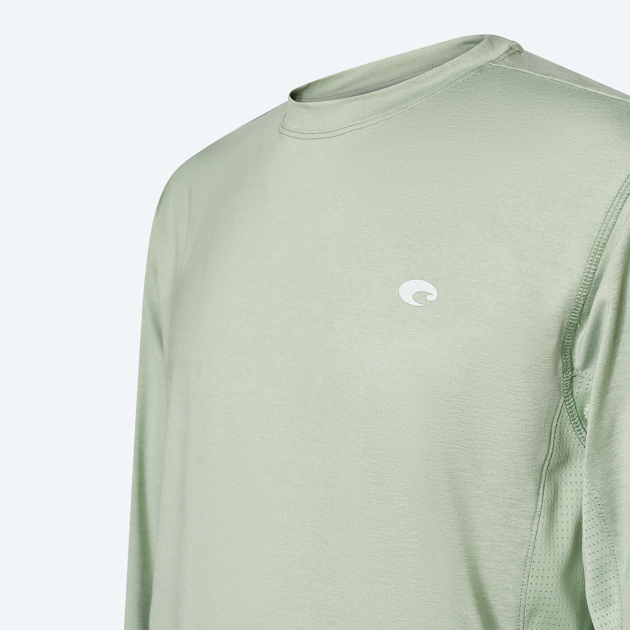 Apparel Heather Sage Costa LS Voyager Performance Shirt Image 5 of 5 Apparel Heather Sage Costa LS Voyager Performance Shirt Image 5 of 5