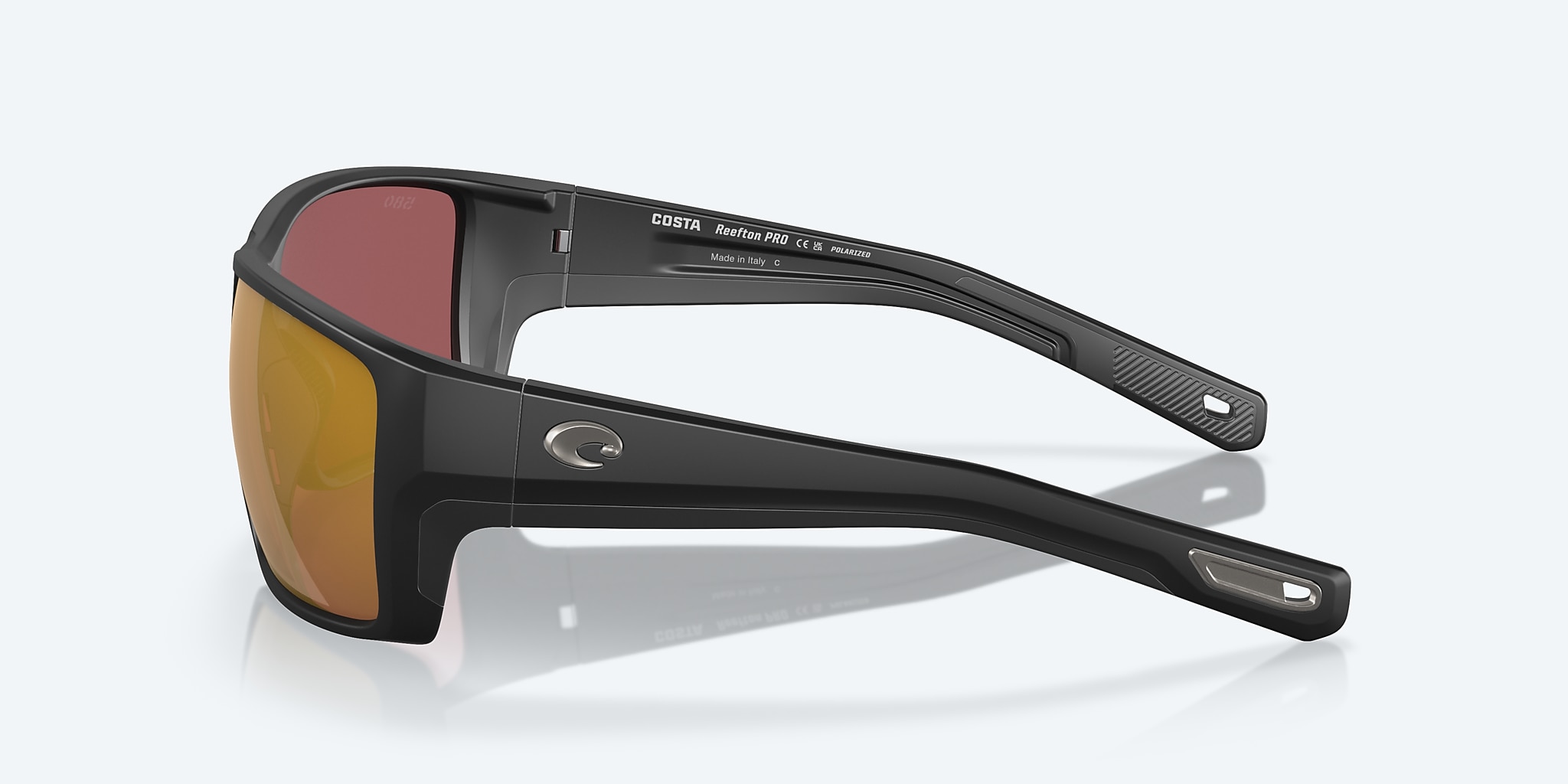 Sunglasses Costa Reefton PRO XL (63-15) with Gold Mirror lens and Matte Black frame Image 3 of 7 Sunglasses Costa Reefton PRO XL (63-15) with Gold Mirror lens and Matte Black frame Image 3 of 7